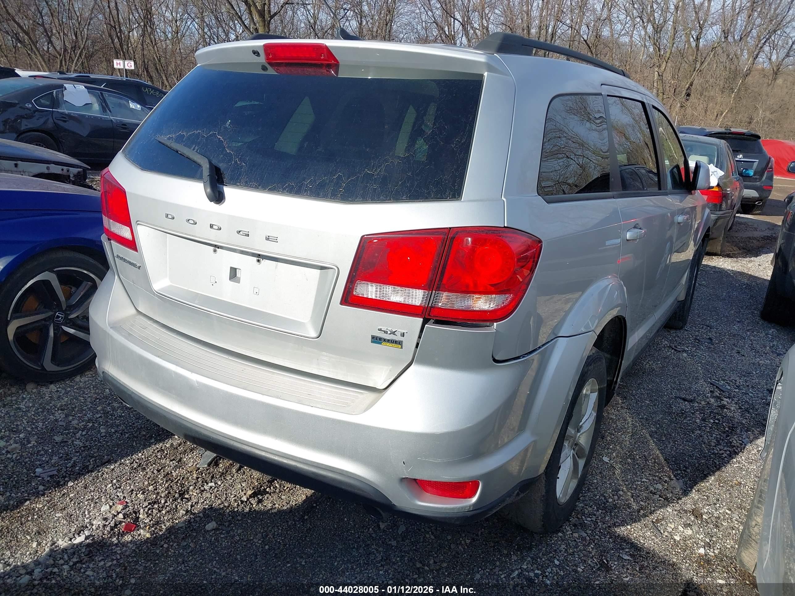 2013 Dodge Journey Sxt Silver vin: 3C4PDCBG6DT506360