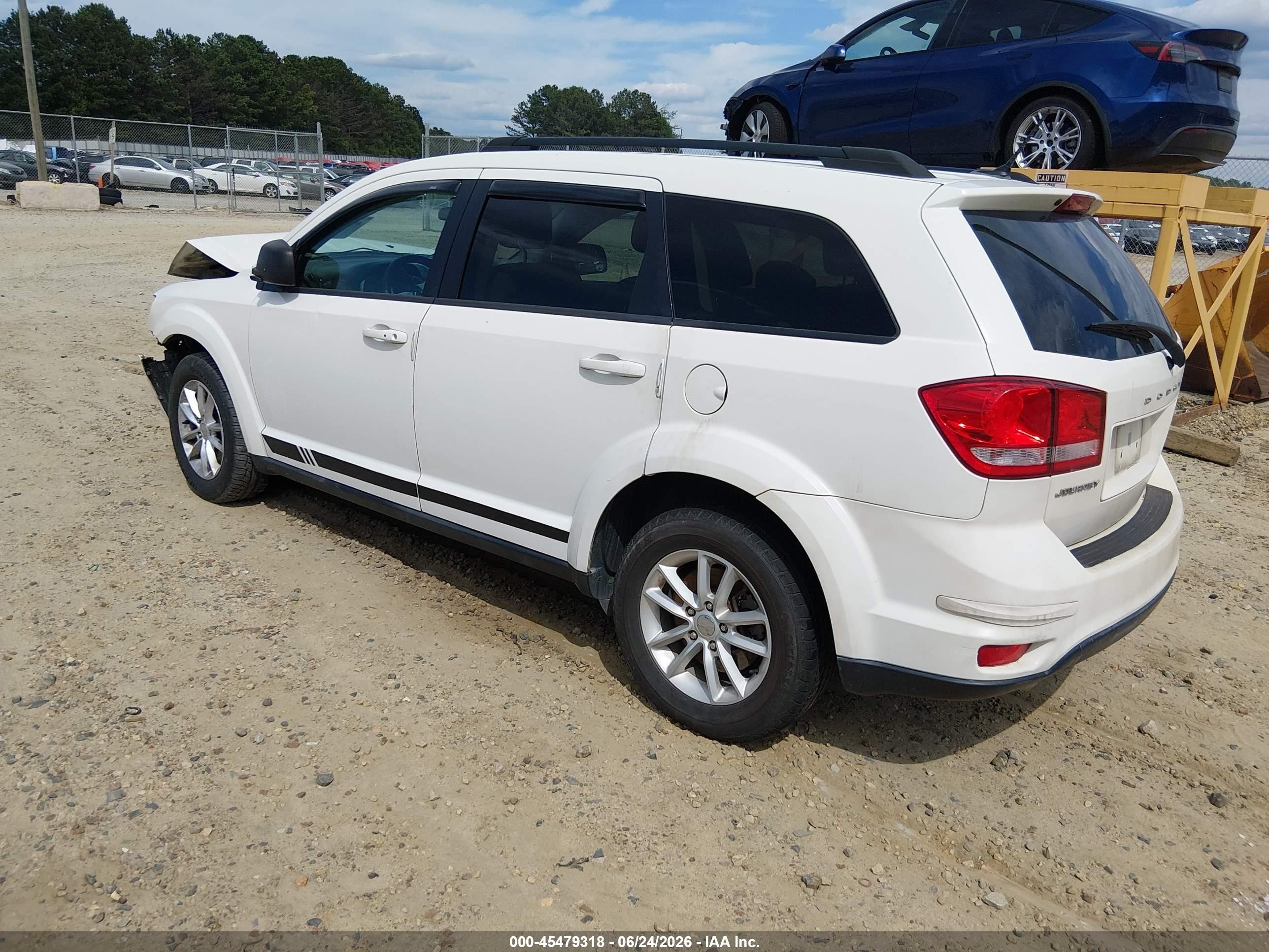 2013 Dodge Journey Sxt White vin: 3C4PDCBG6DT541318