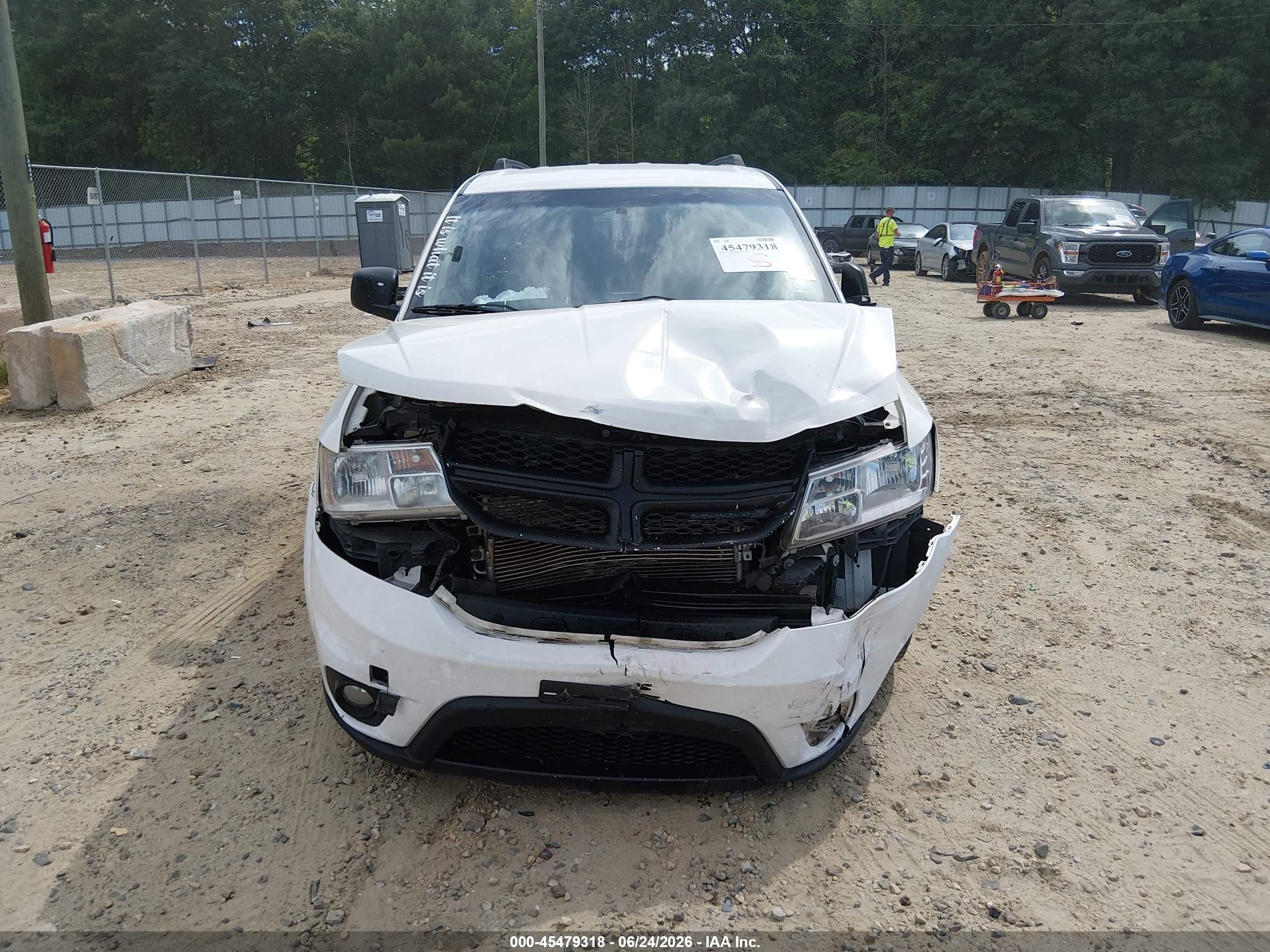 2013 Dodge Journey Sxt White vin: 3C4PDCBG6DT541318