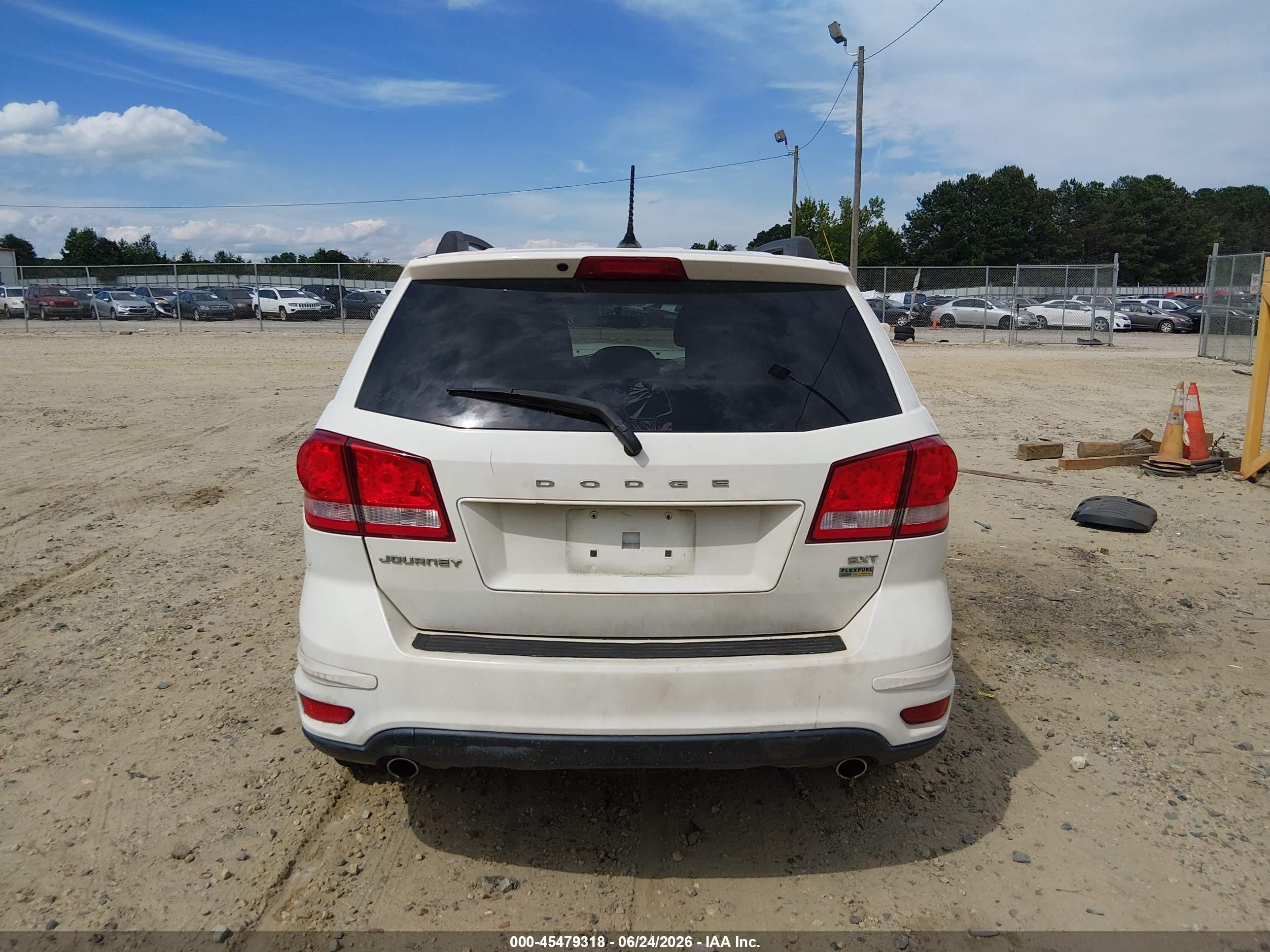 2013 Dodge Journey Sxt White vin: 3C4PDCBG6DT541318