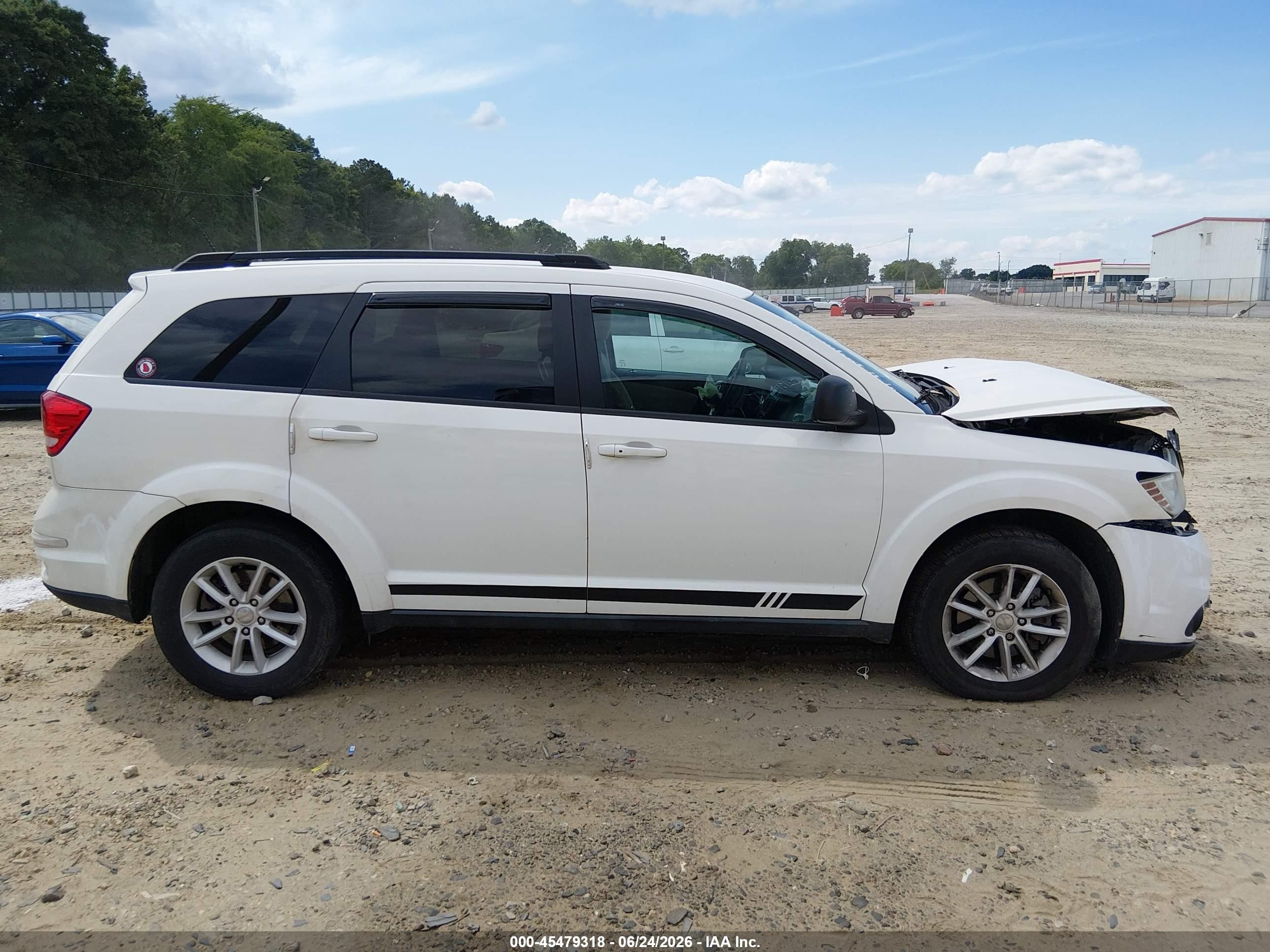 2013 Dodge Journey Sxt White vin: 3C4PDCBG6DT541318