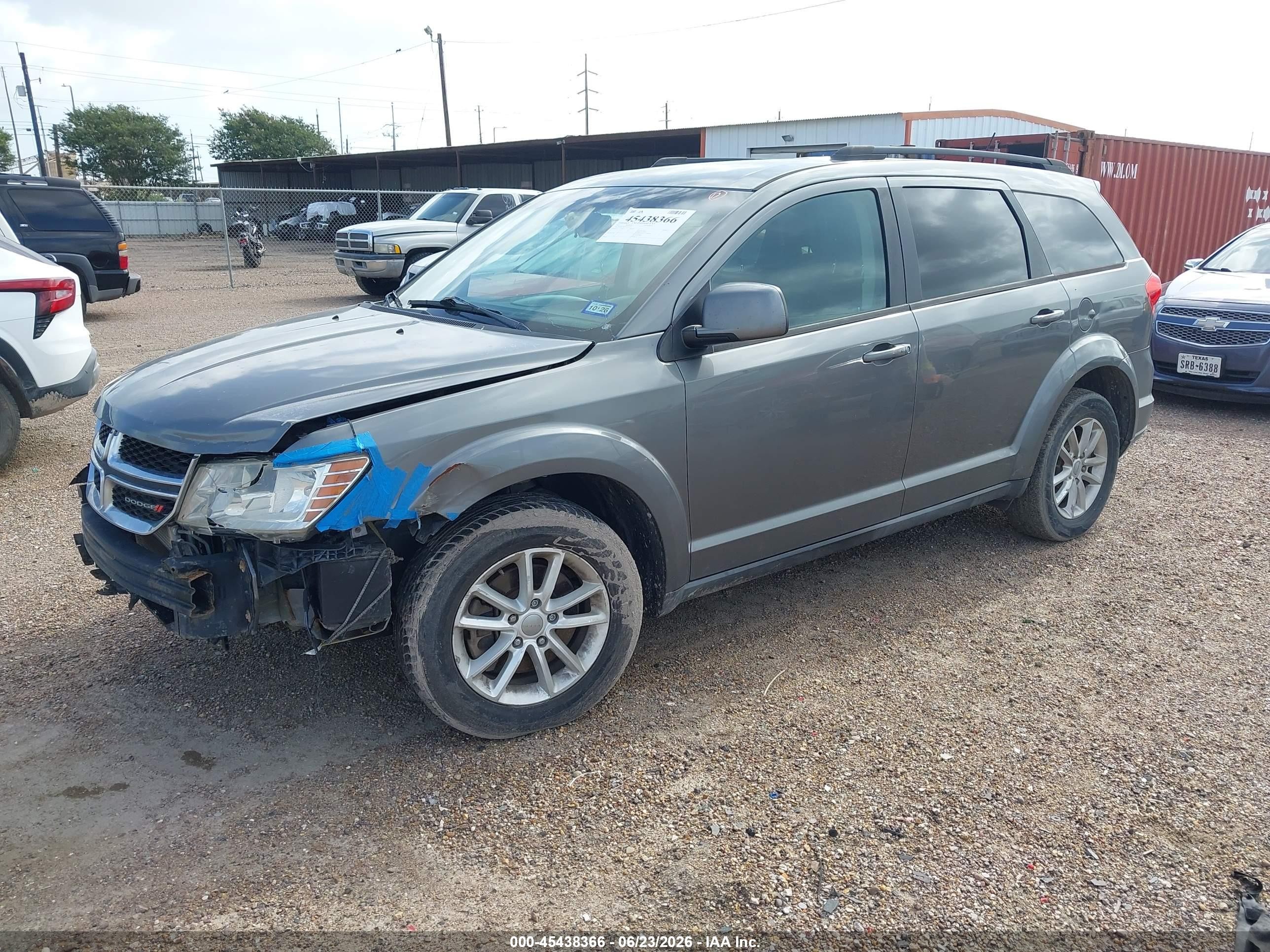 2013 Dodge Journey Sxt Gray vin: 3C4PDCBG6DT563870
