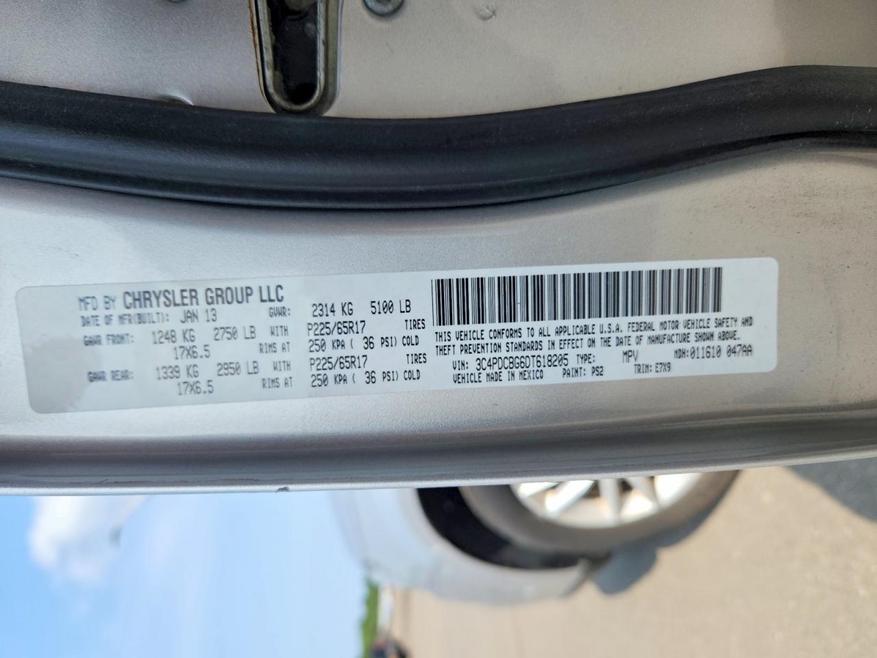 2013 Dodge Journey Sxt Silver vin: 3C4PDCBG6DT618205