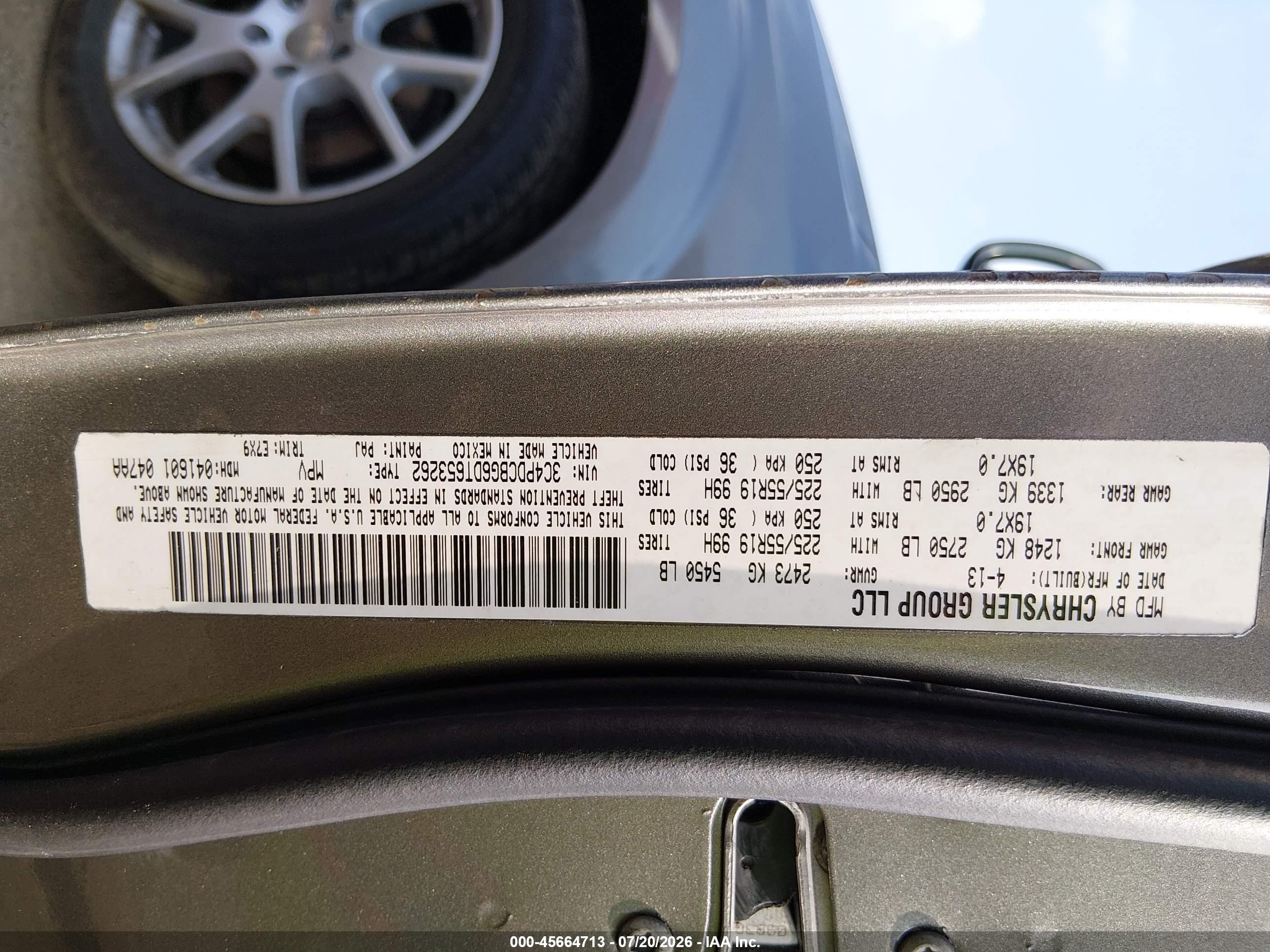 2013 Dodge Journey Sxt Gray vin: 3C4PDCBG6DT653262