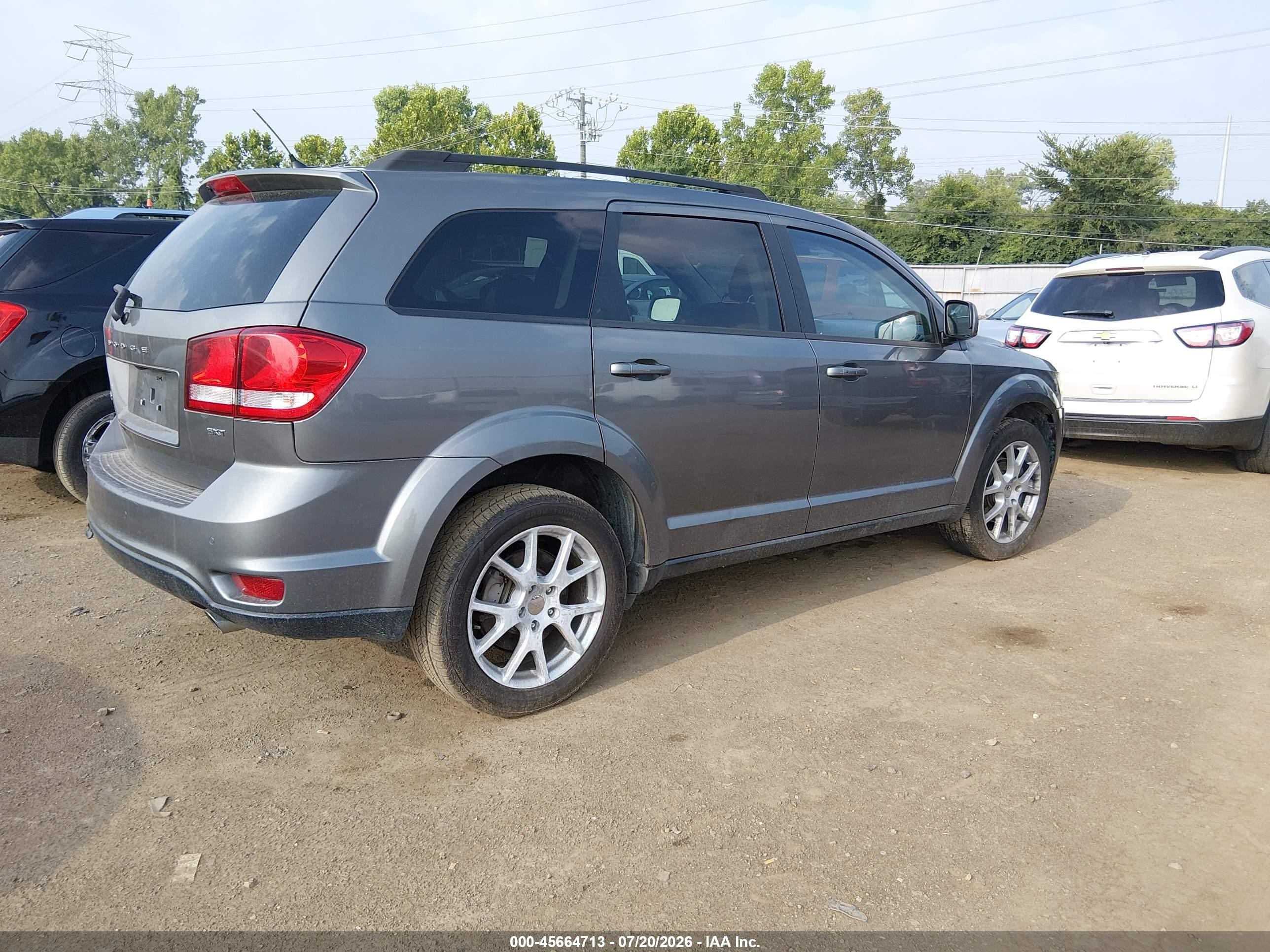 2013 Dodge Journey Sxt Gray vin: 3C4PDCBG6DT653262