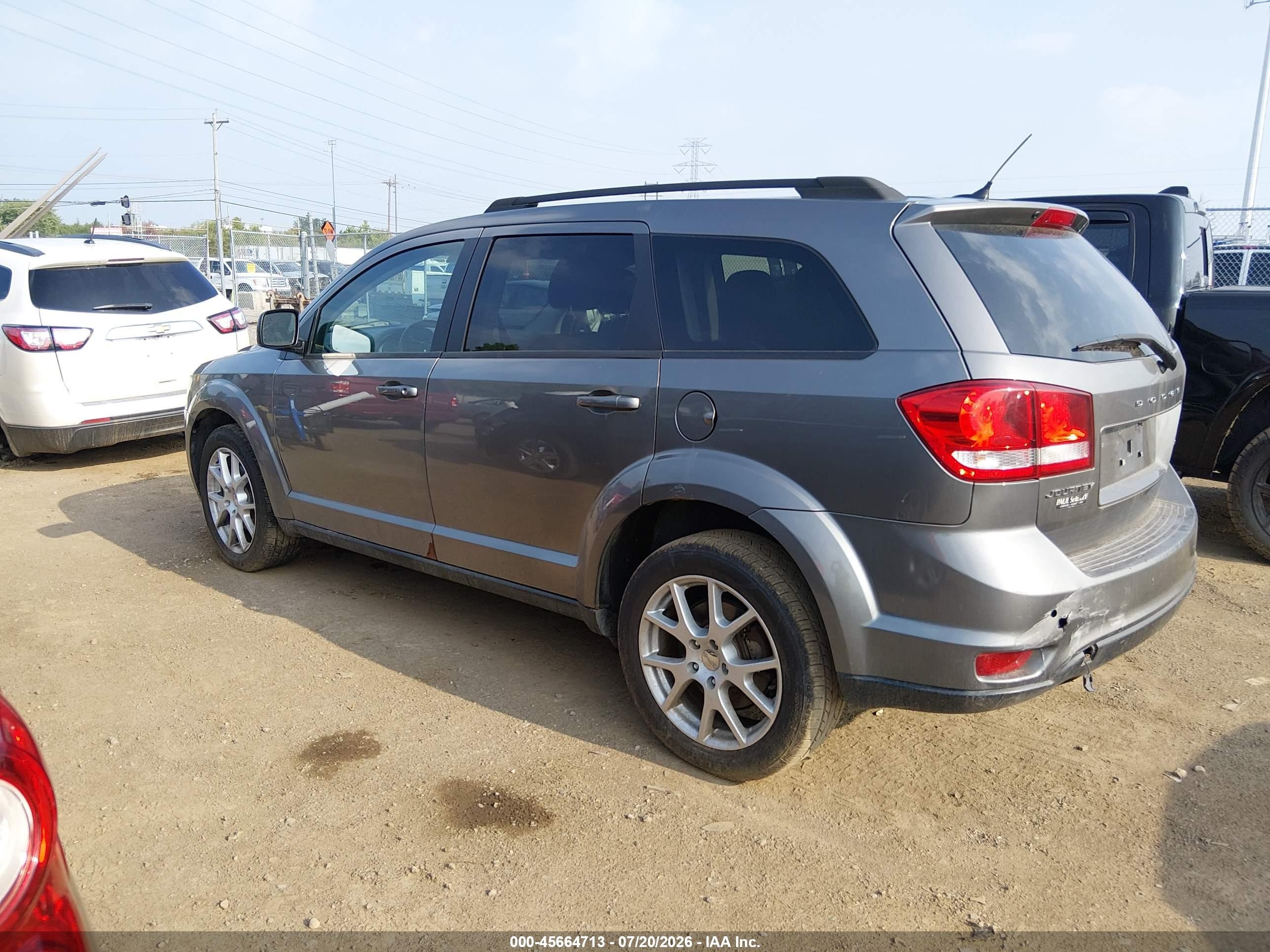 2013 Dodge Journey Sxt Gray vin: 3C4PDCBG6DT653262