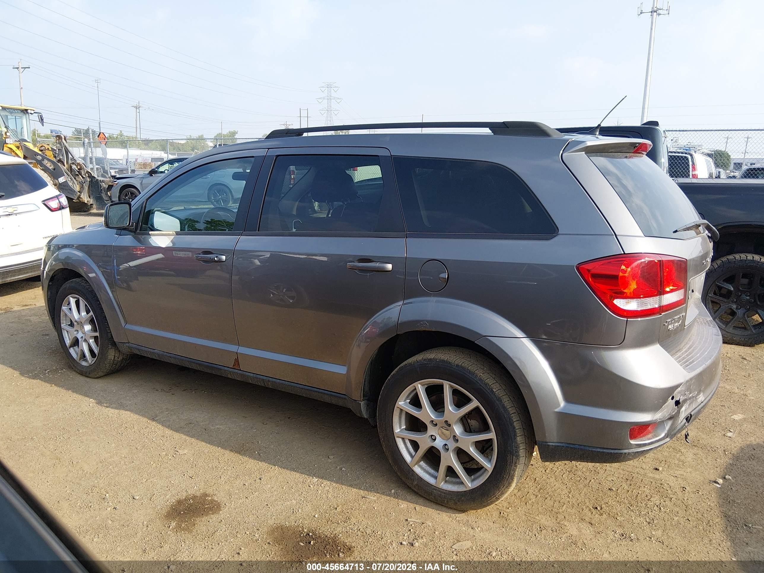 2013 Dodge Journey Sxt Gray vin: 3C4PDCBG6DT653262