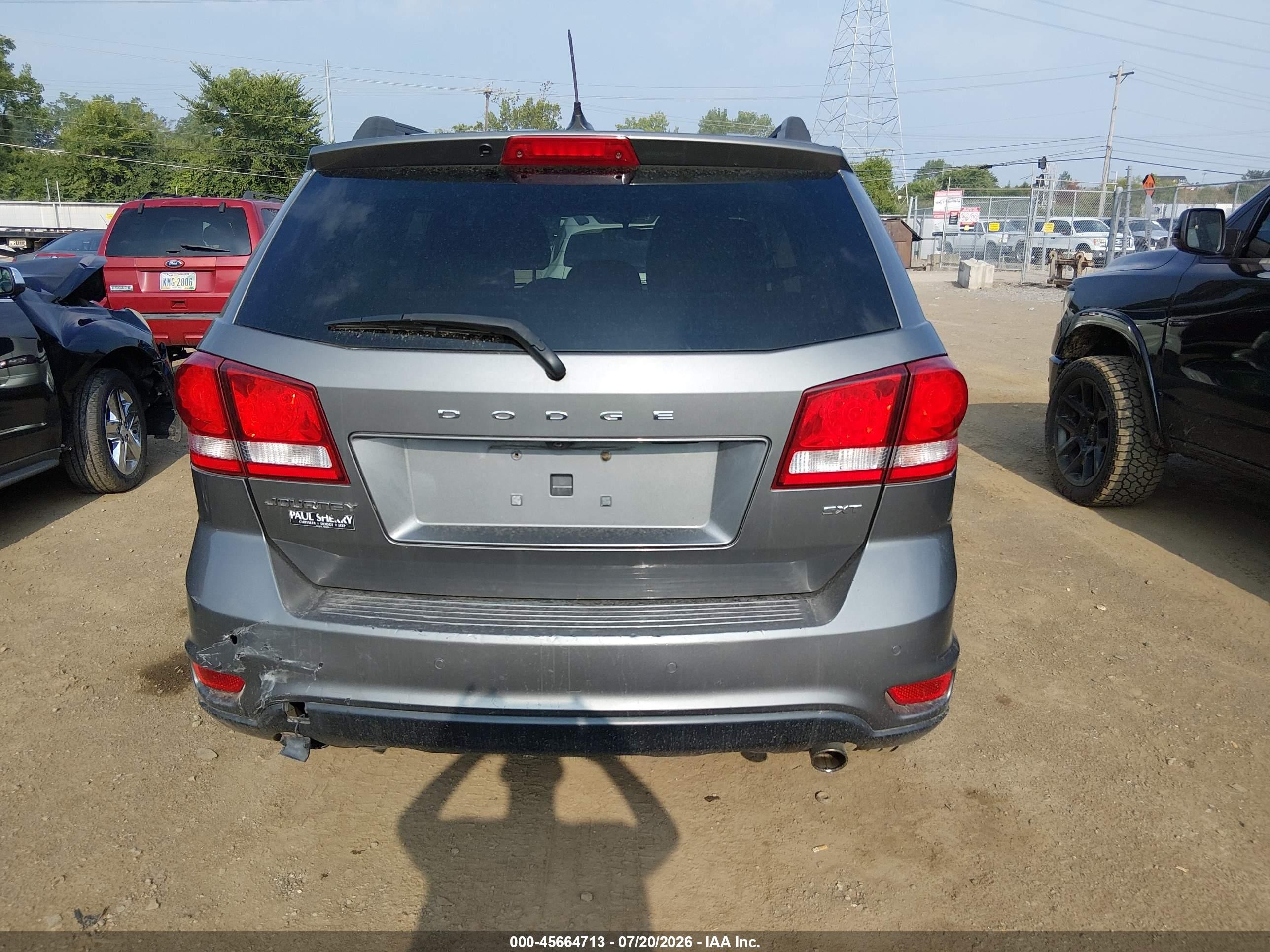 2013 Dodge Journey Sxt Gray vin: 3C4PDCBG6DT653262