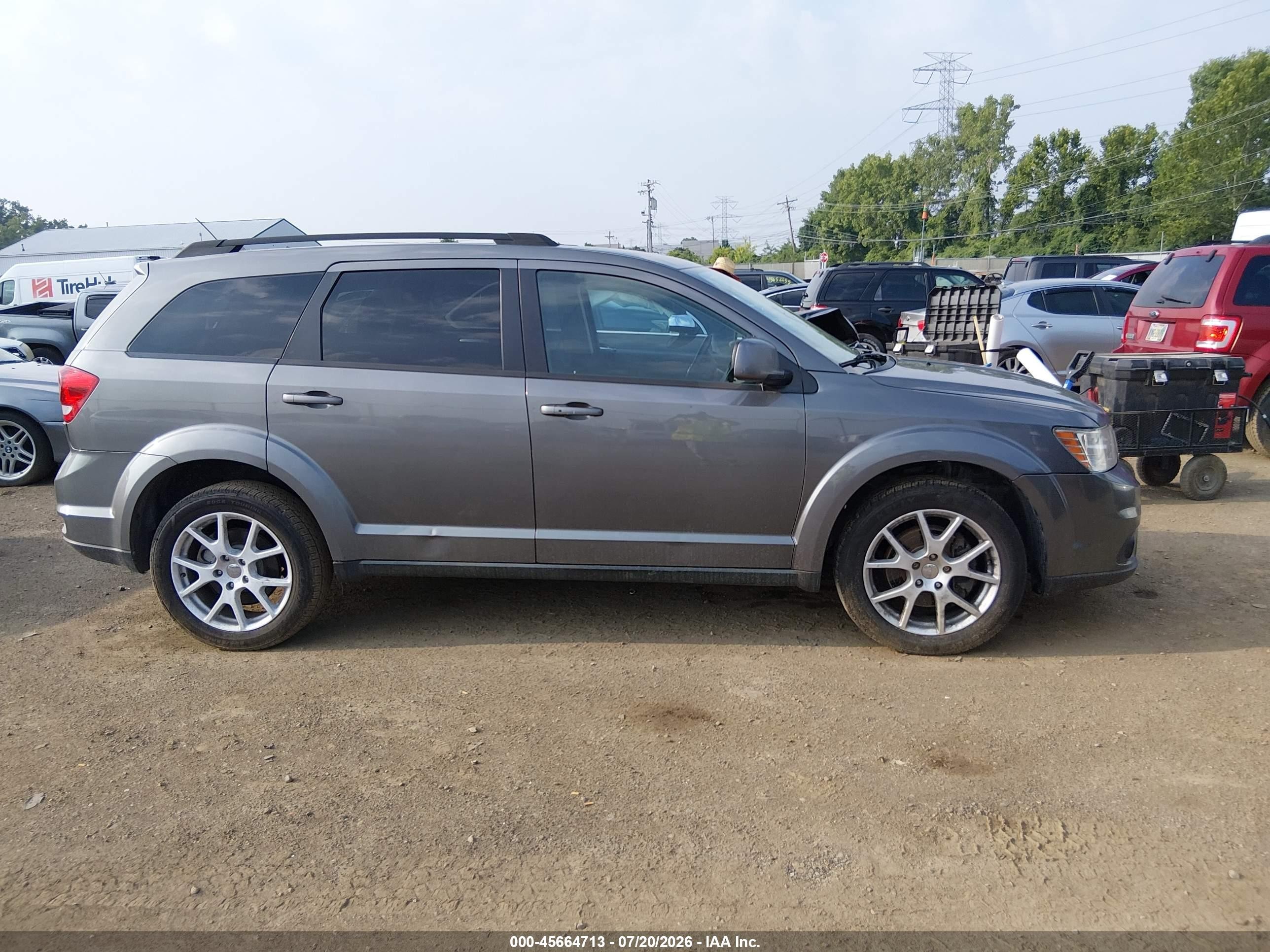 2013 Dodge Journey Sxt Gray vin: 3C4PDCBG6DT653262