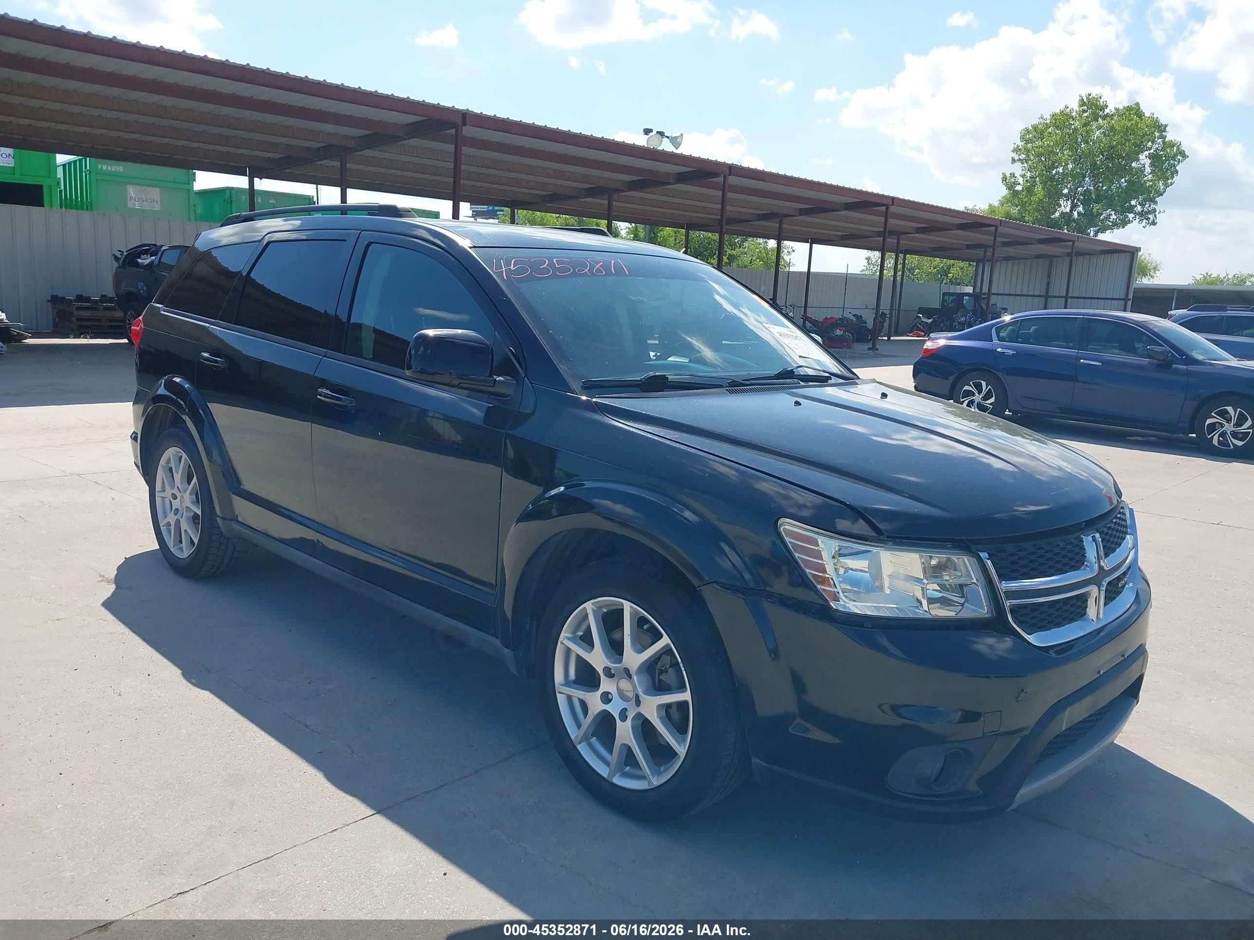 2014 Dodge Journey Sxt Black vin: 3C4PDCBG6ET122659