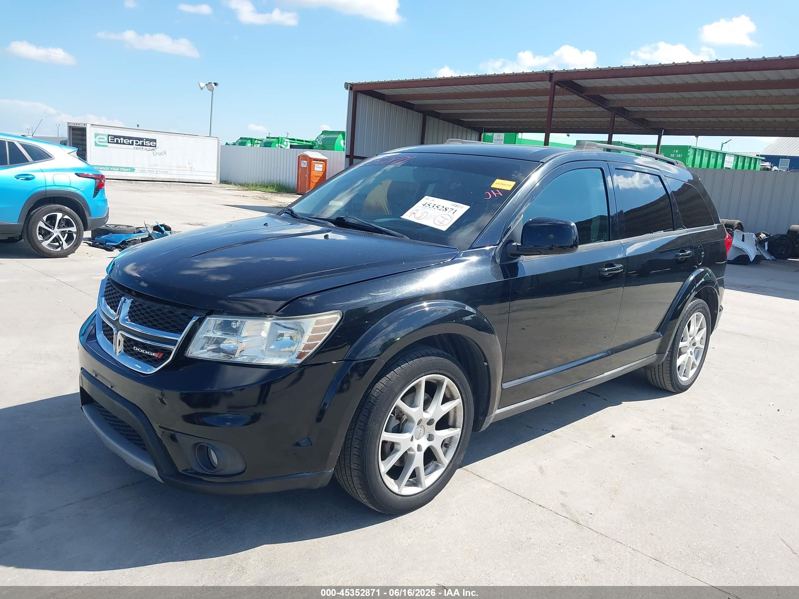2014 Dodge Journey Sxt Black vin: 3C4PDCBG6ET122659