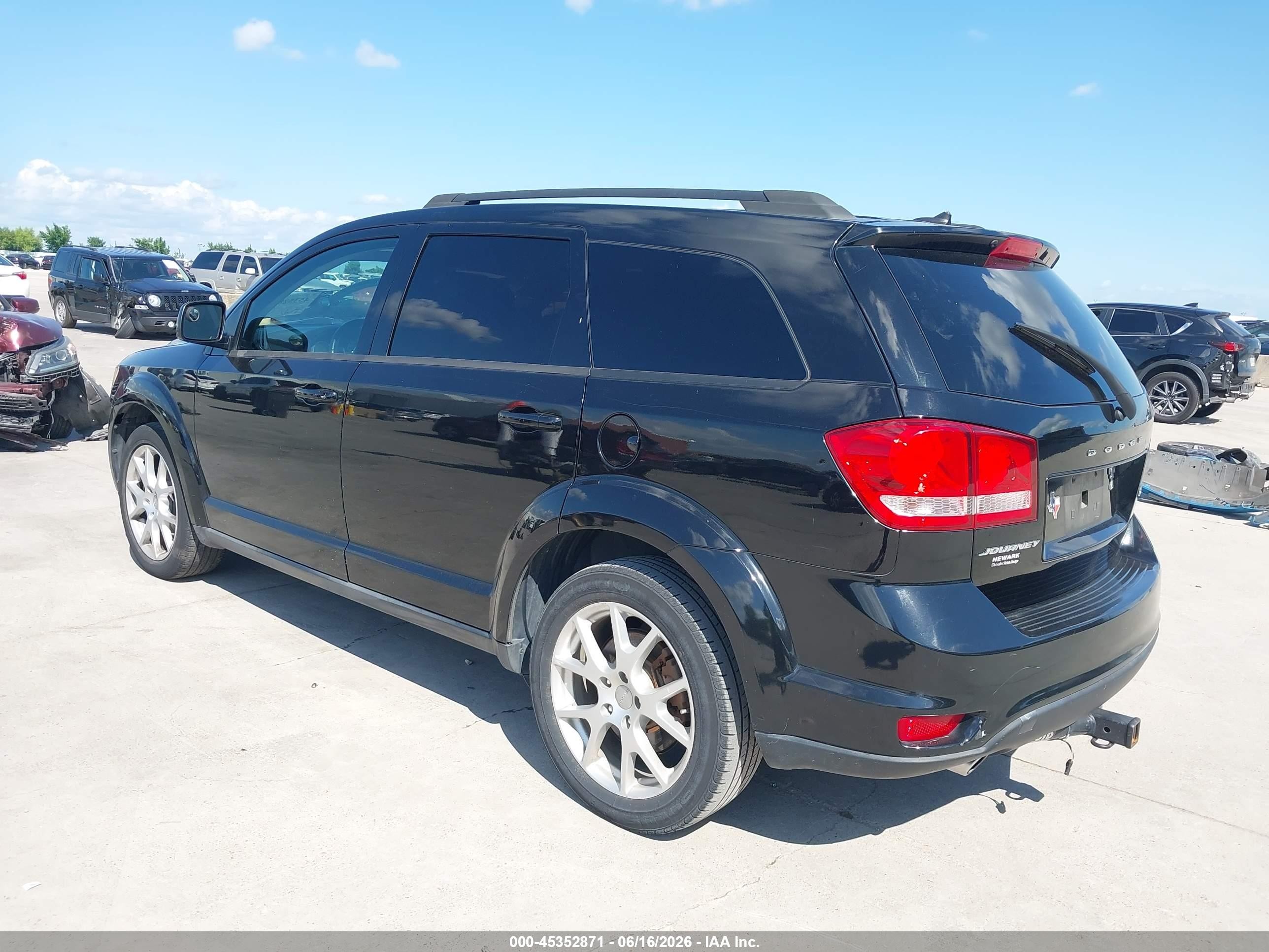 2014 Dodge Journey Sxt Black vin: 3C4PDCBG6ET122659