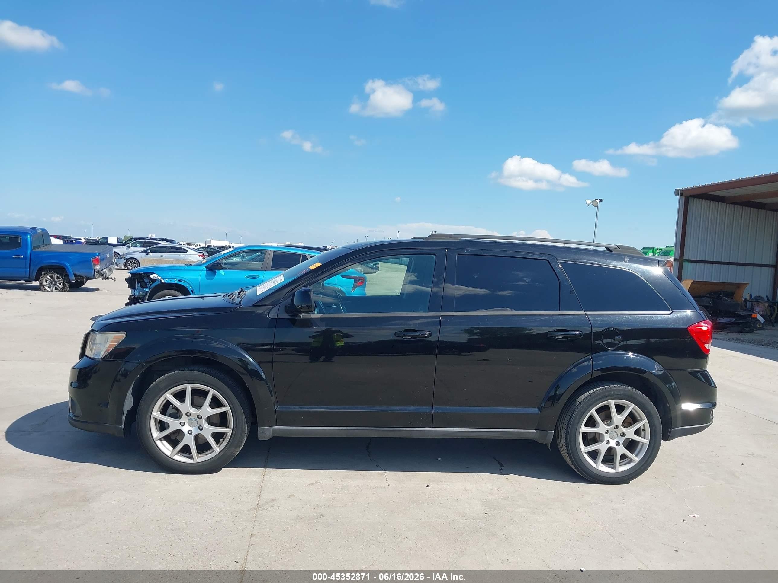 2014 Dodge Journey Sxt Black vin: 3C4PDCBG6ET122659