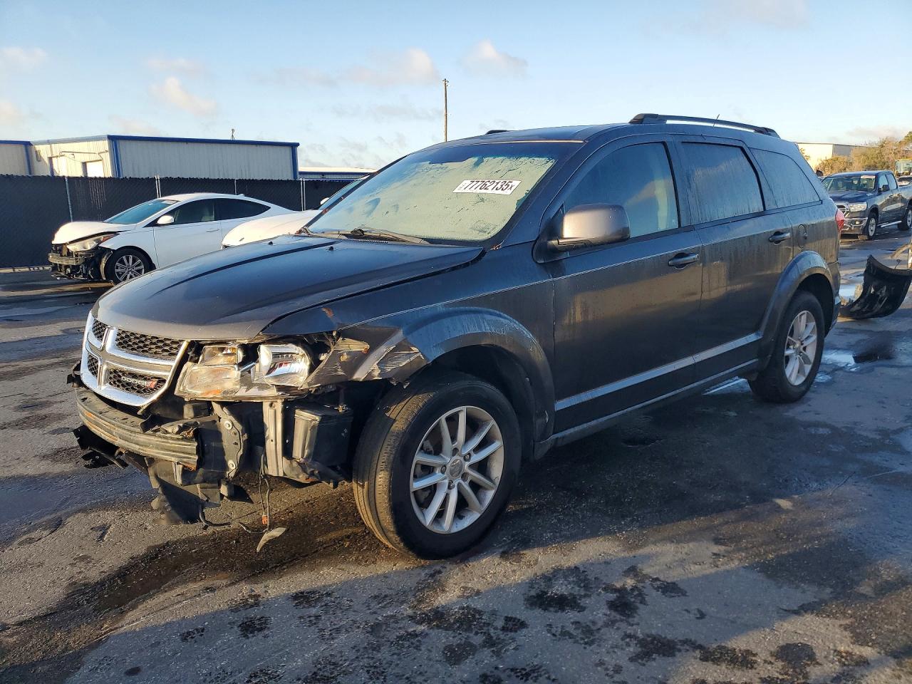 2014 Dodge Journey Sxt Gray vin: 3C4PDCBG6ET158982