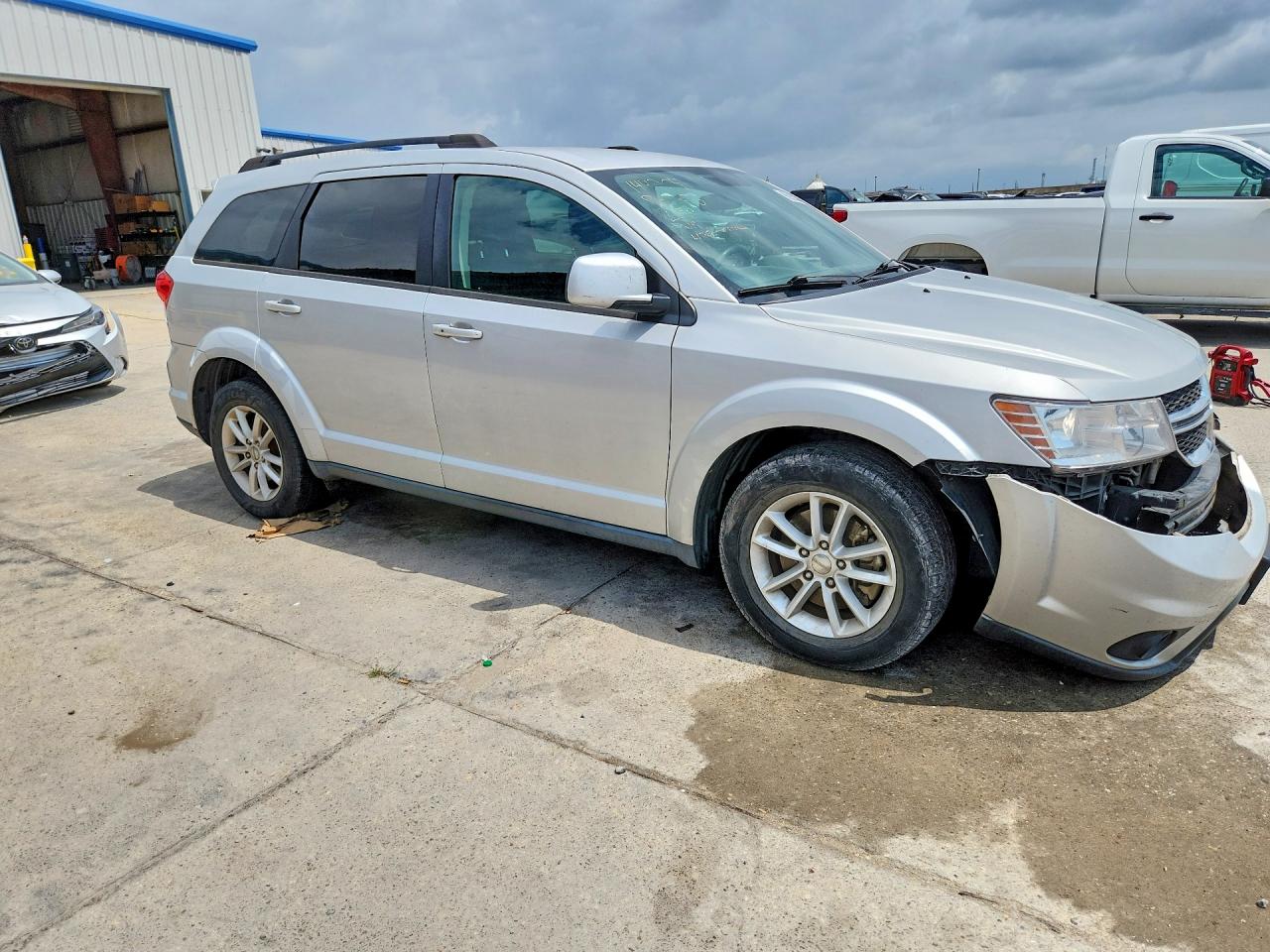 2014 Dodge Journey Sxt Серебряный vin: 3C4PDCBG6ET178326