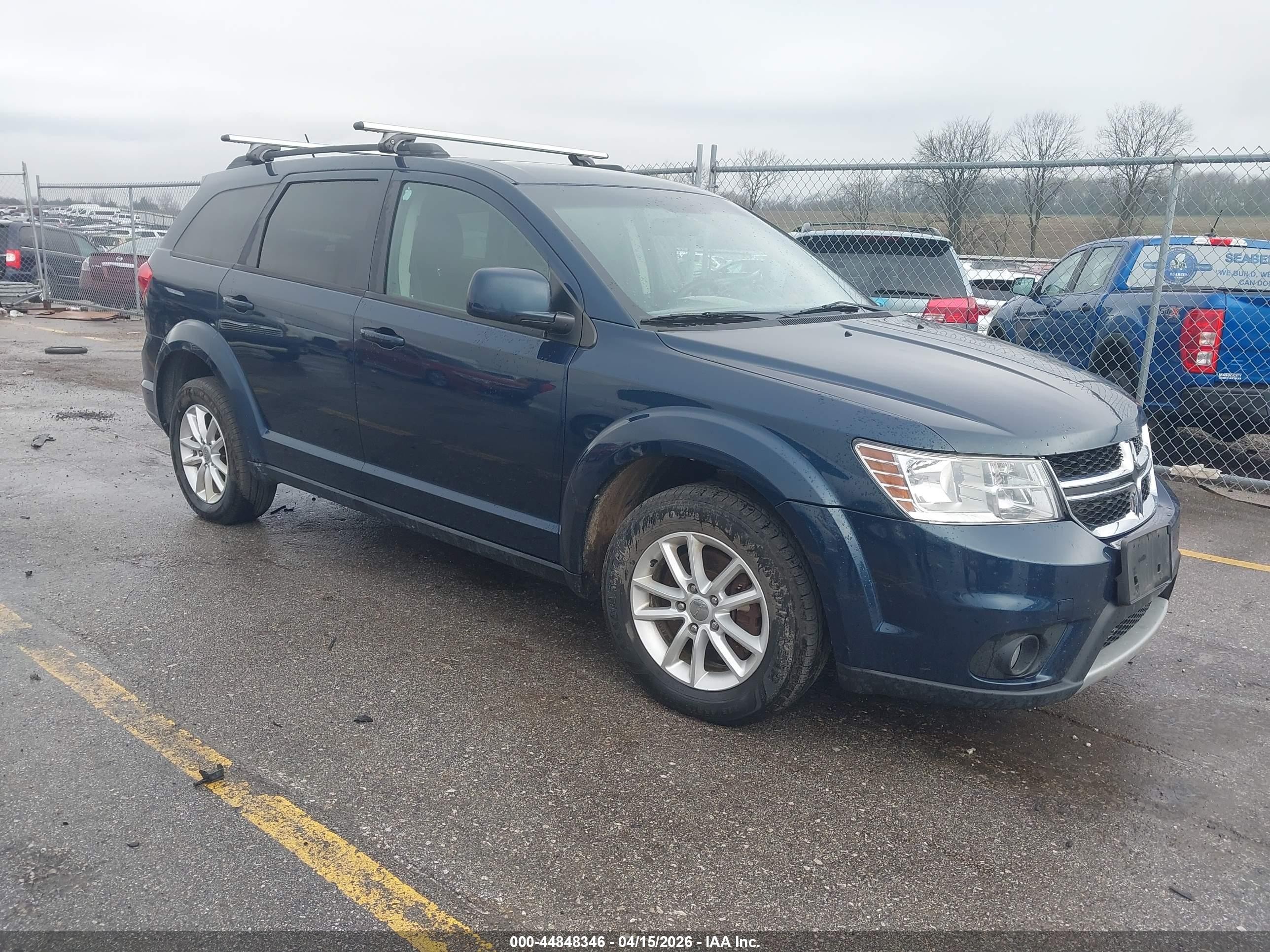 2014 Dodge Journey Sxt Синий vin: 3C4PDCBG6ET188869