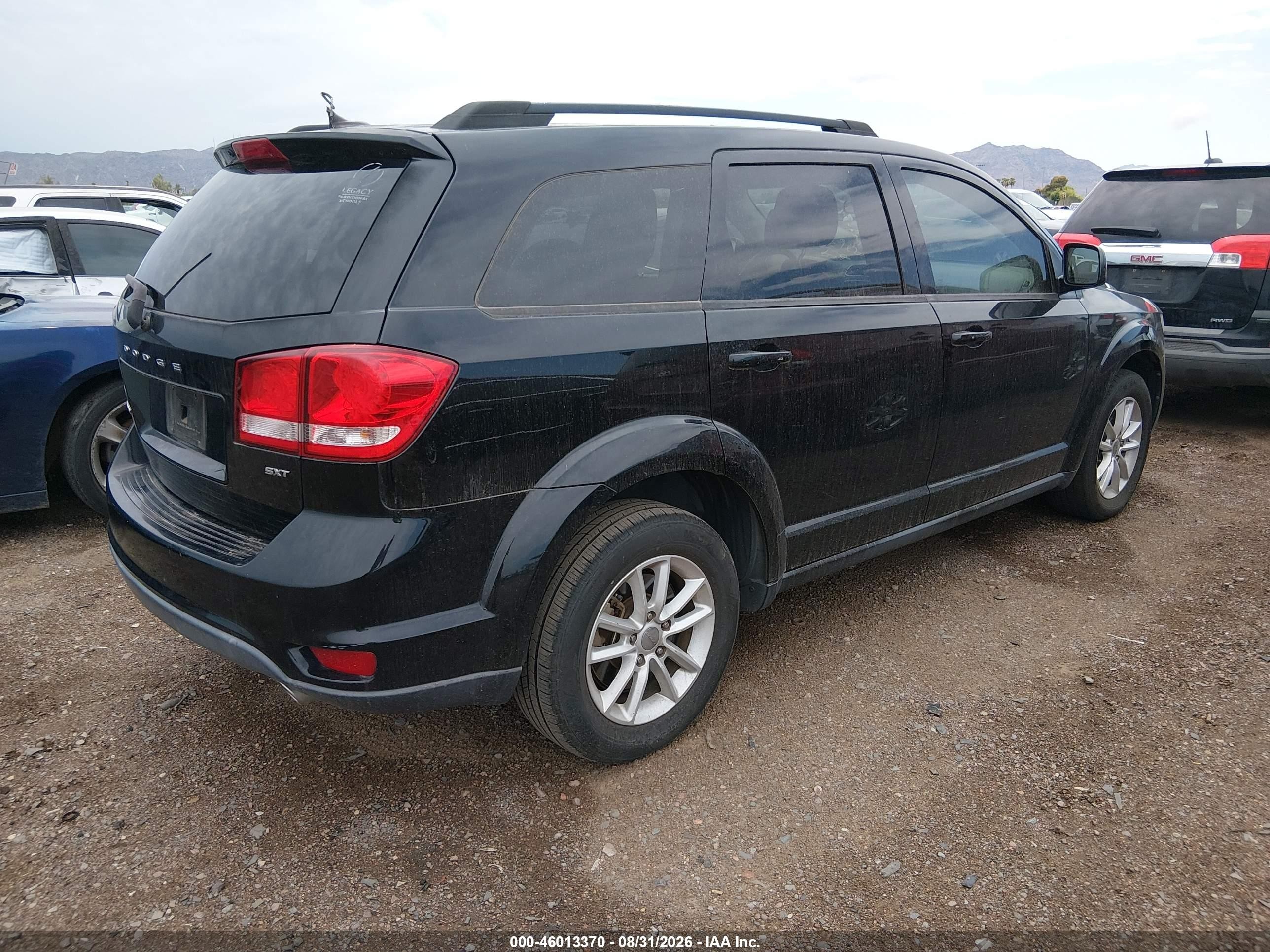 2014 Dodge Journey Sxt Black vin: 3C4PDCBG6ET194011