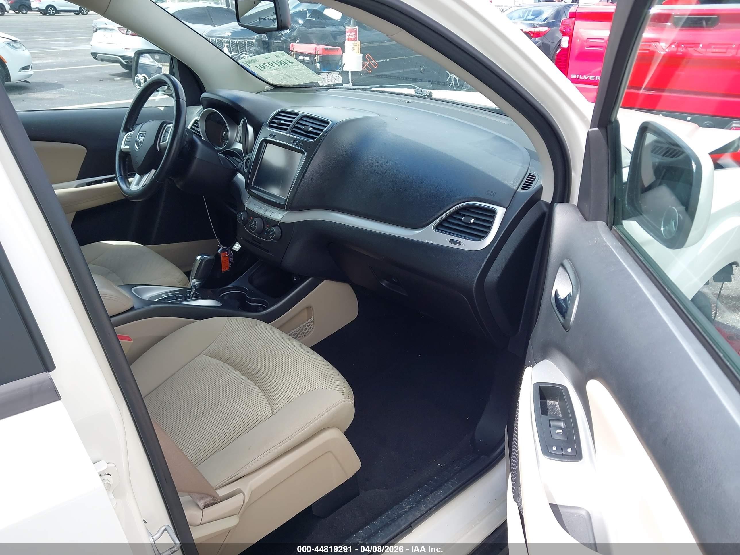2015 Dodge Journey Sxt White vin: 3C4PDCBG6FT530984