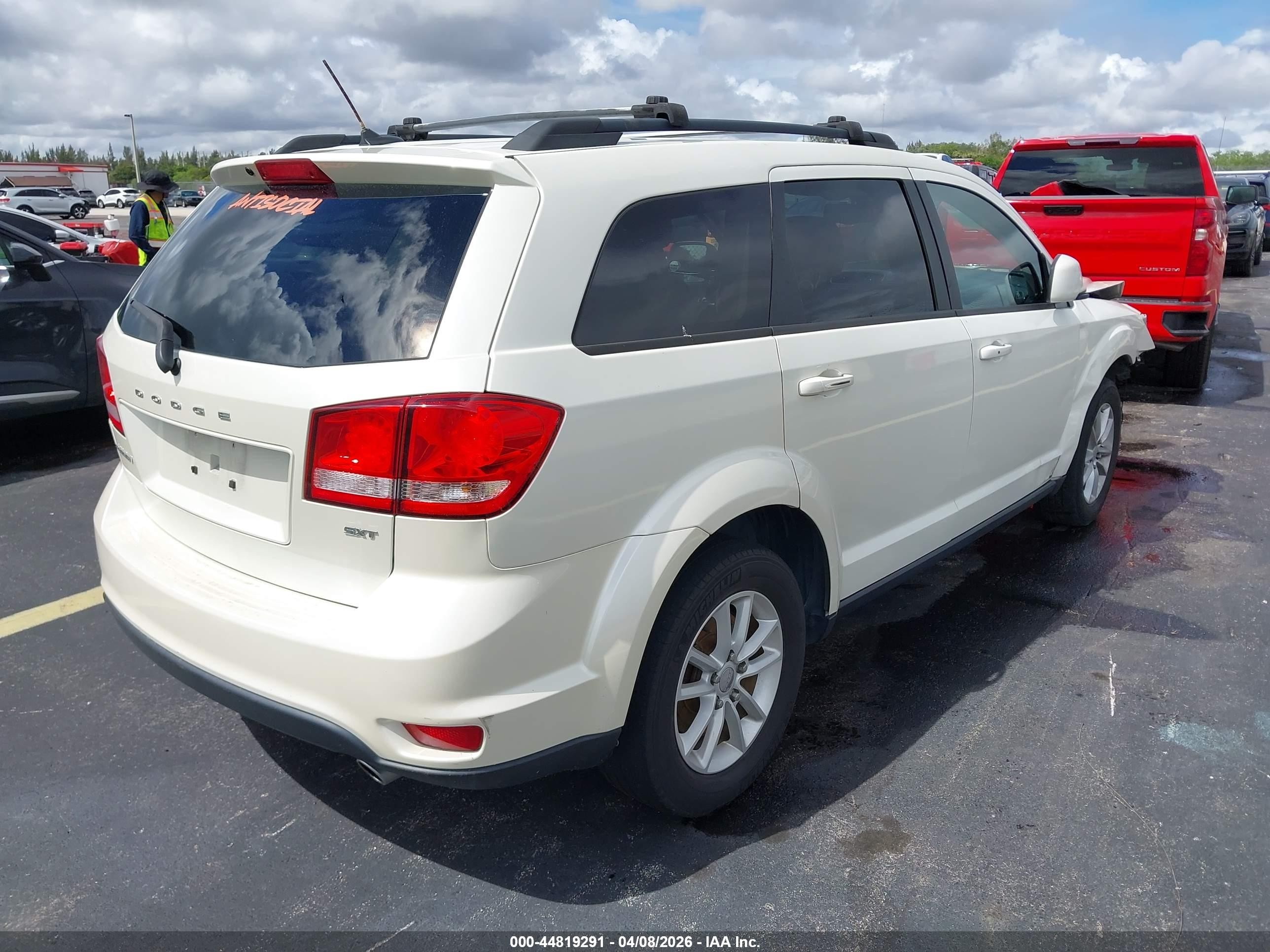 2015 Dodge Journey Sxt White vin: 3C4PDCBG6FT530984