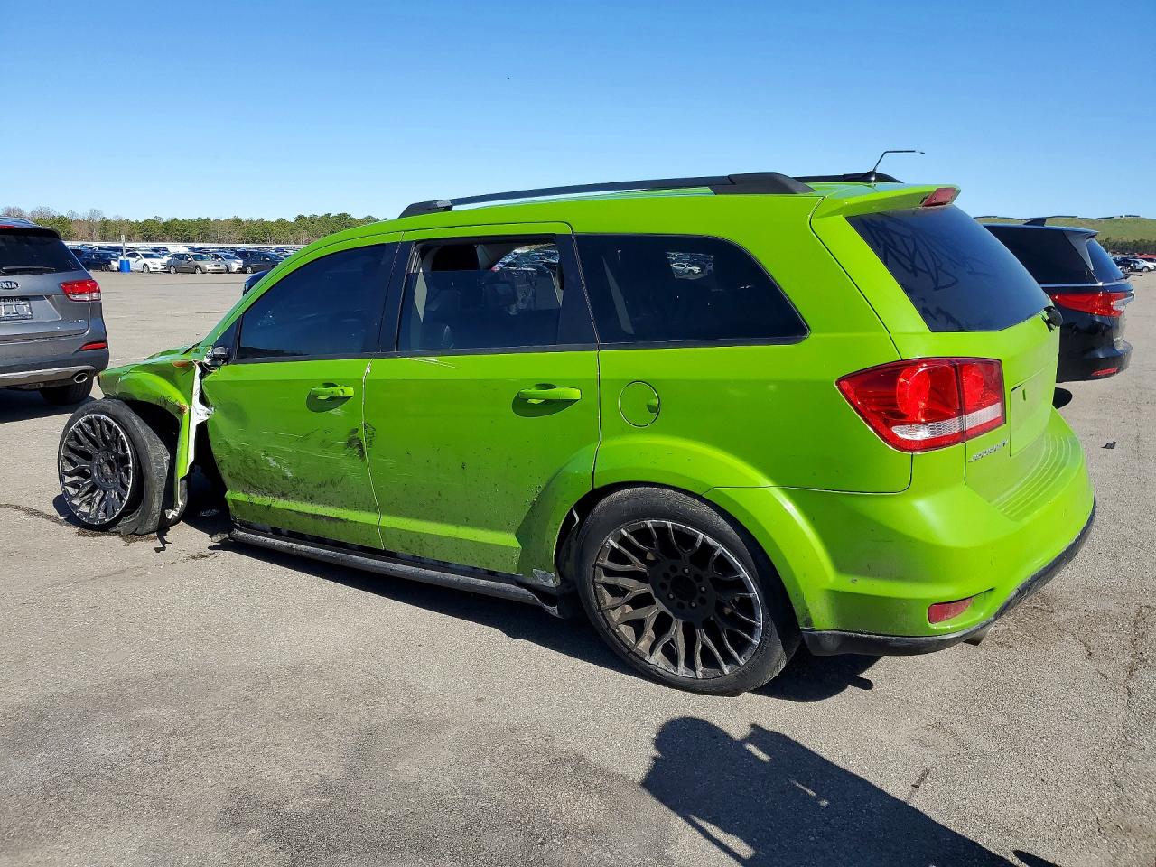 2015 Dodge Journey Sxt Green vin: 3C4PDCBG6FT543055