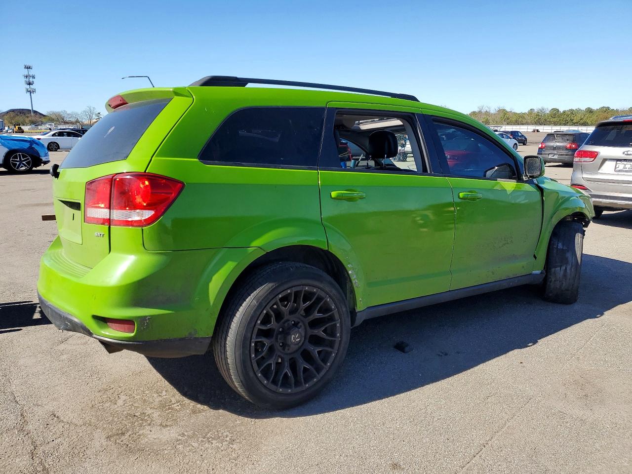 2015 Dodge Journey Sxt Green vin: 3C4PDCBG6FT543055