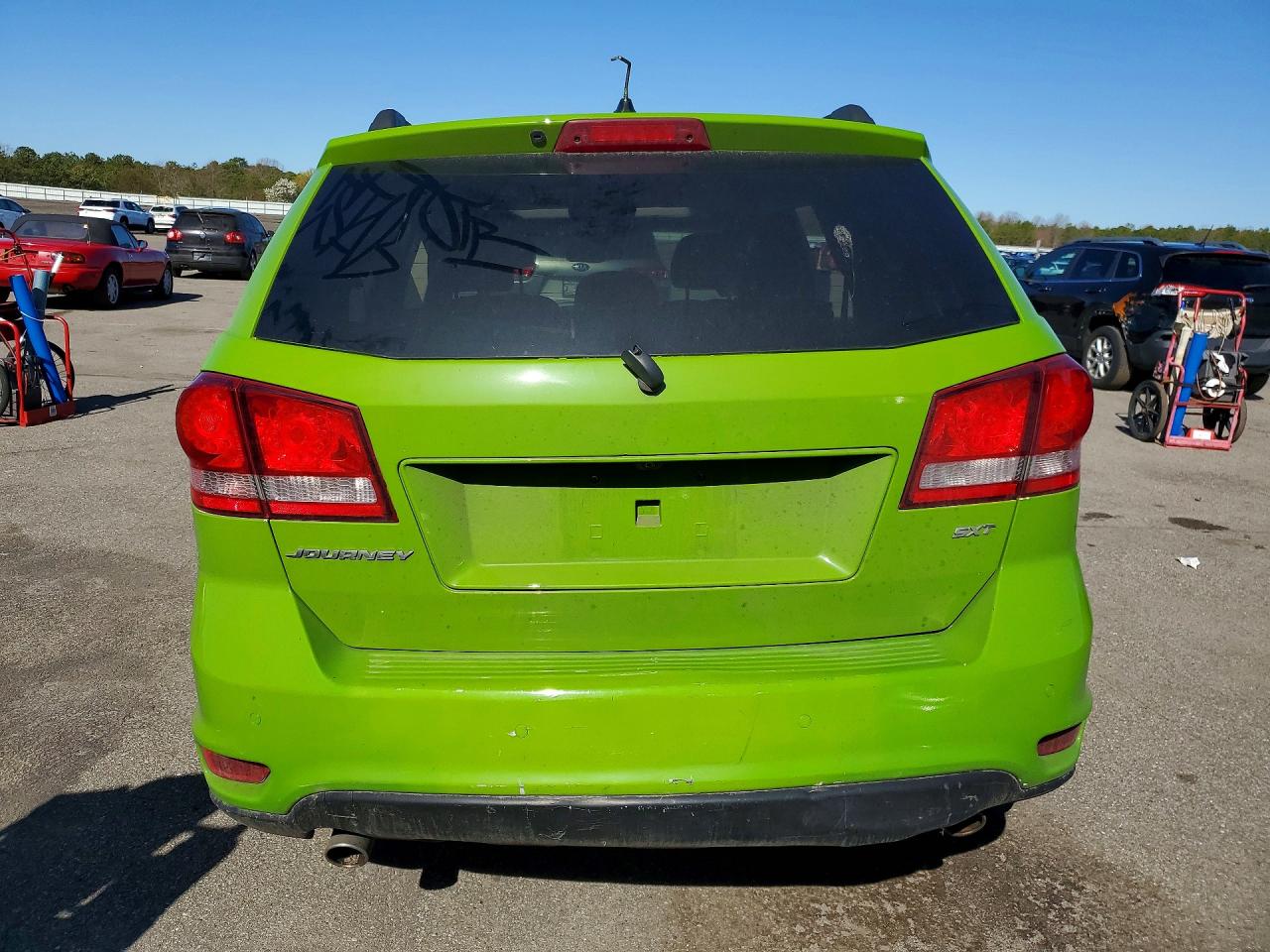 2015 Dodge Journey Sxt Green vin: 3C4PDCBG6FT543055