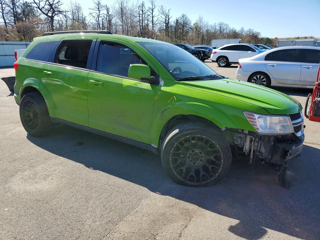 2015 Dodge Journey Sxt Green vin: 3C4PDCBG6FT543055