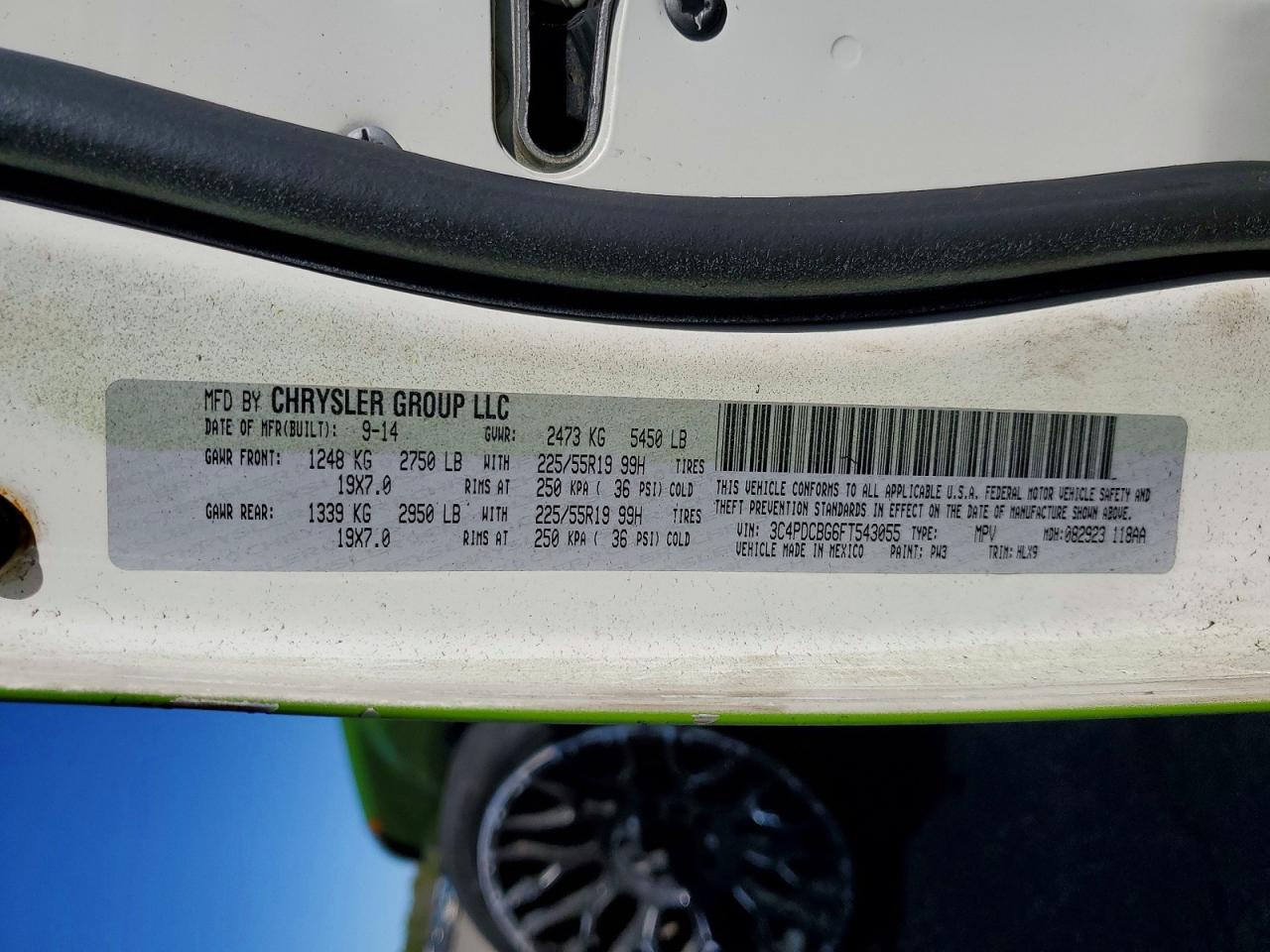 2015 Dodge Journey Sxt Green vin: 3C4PDCBG6FT543055