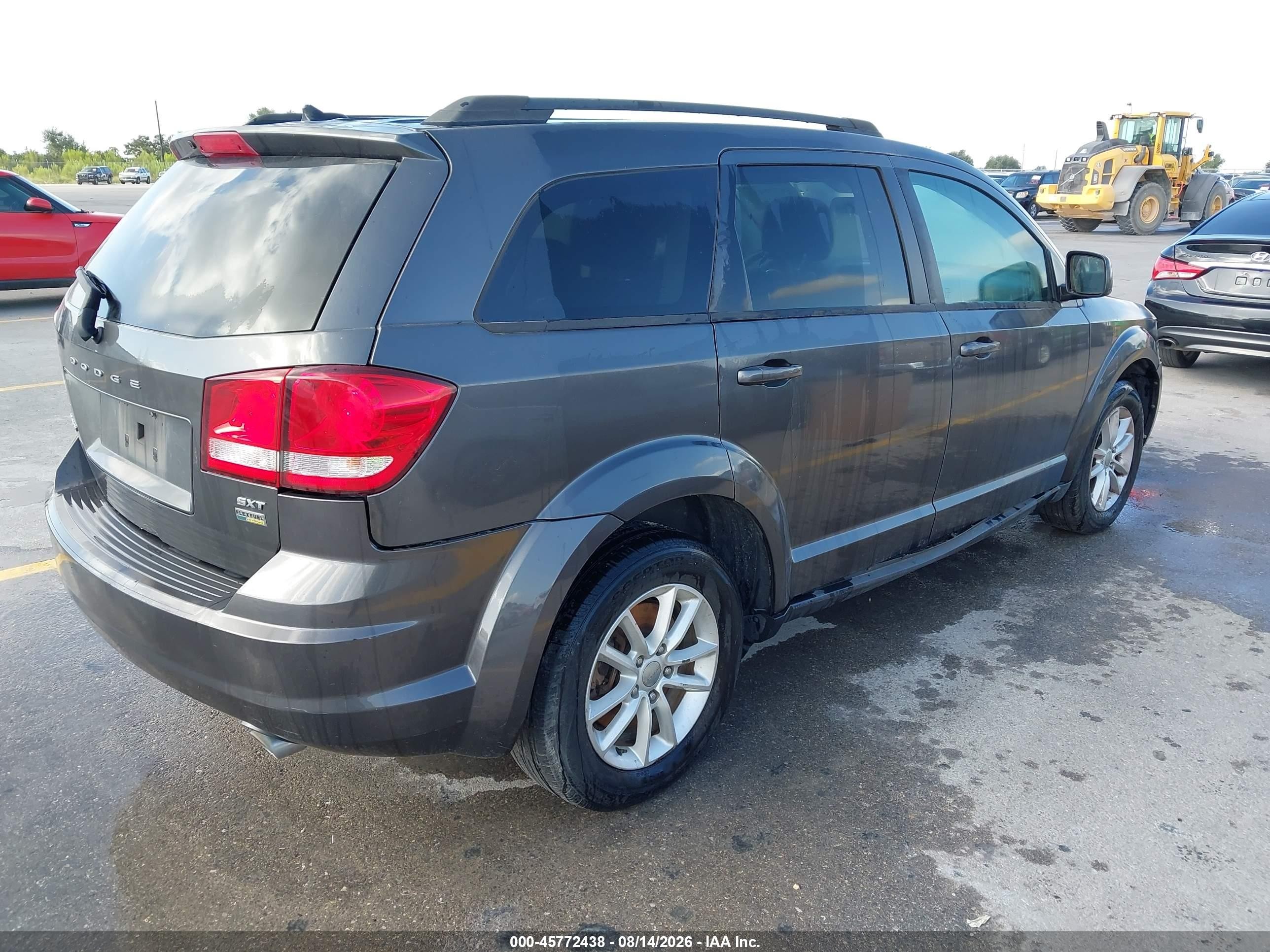 2015 Dodge Journey Sxt Gray vin: 3C4PDCBG6FT605019