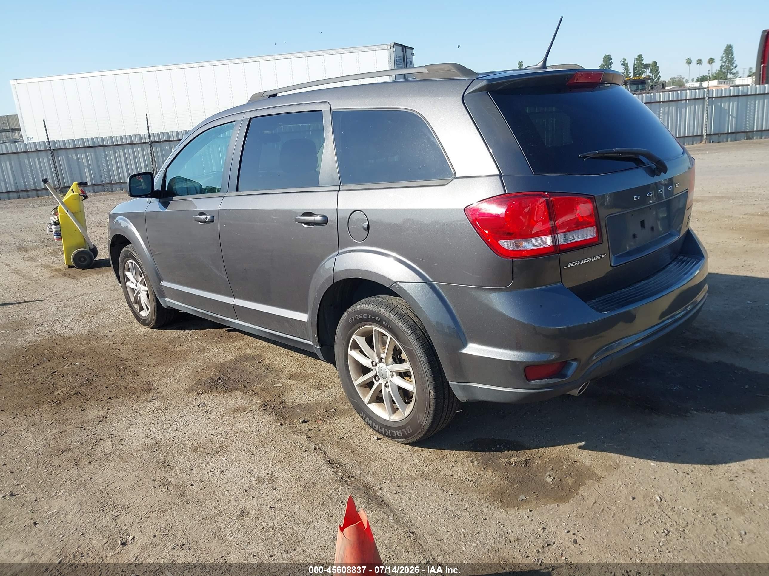 2015 Dodge Journey Sxt Gray vin: 3C4PDCBG6FT616621