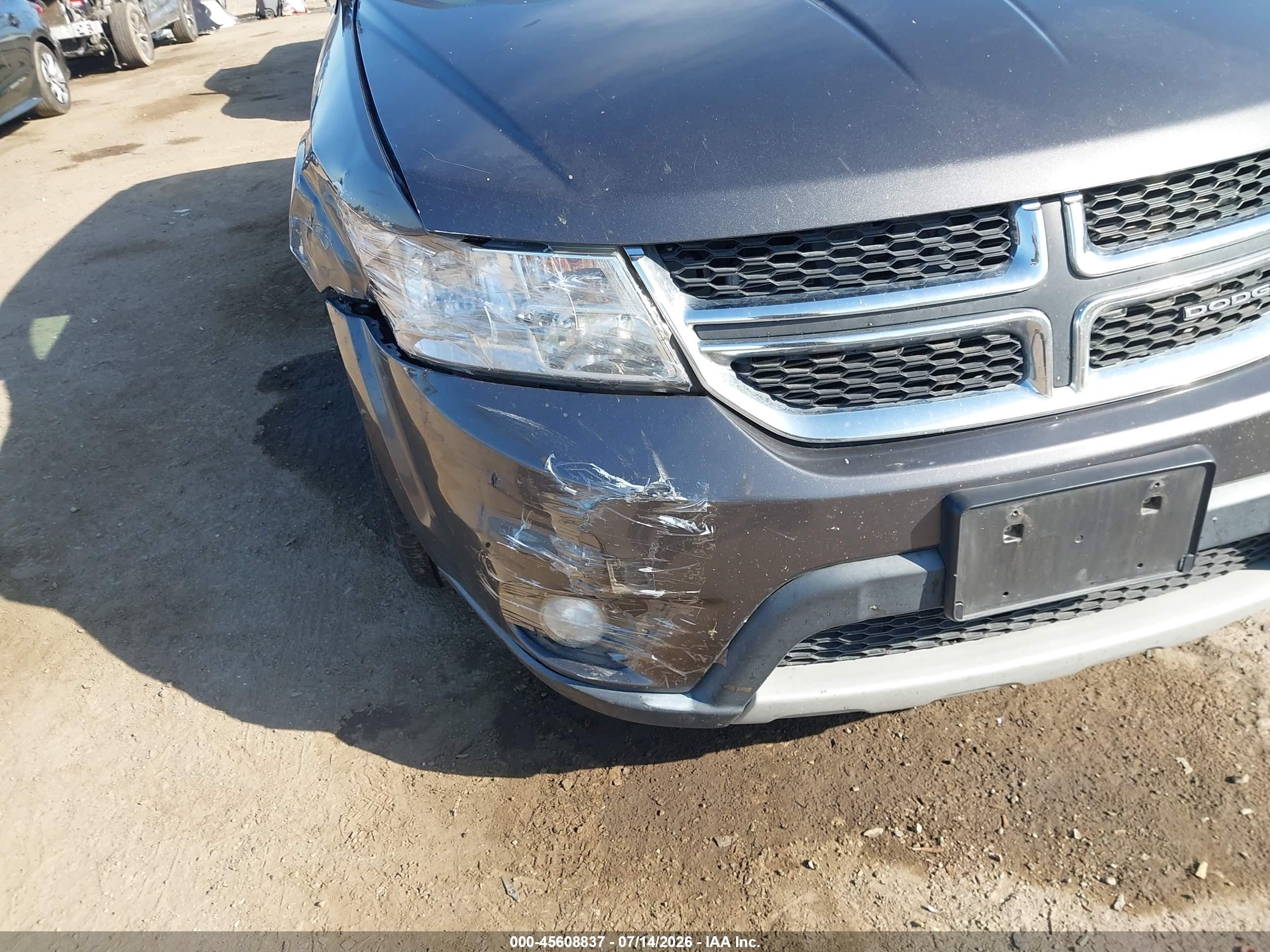 2015 Dodge Journey Sxt Gray vin: 3C4PDCBG6FT616621
