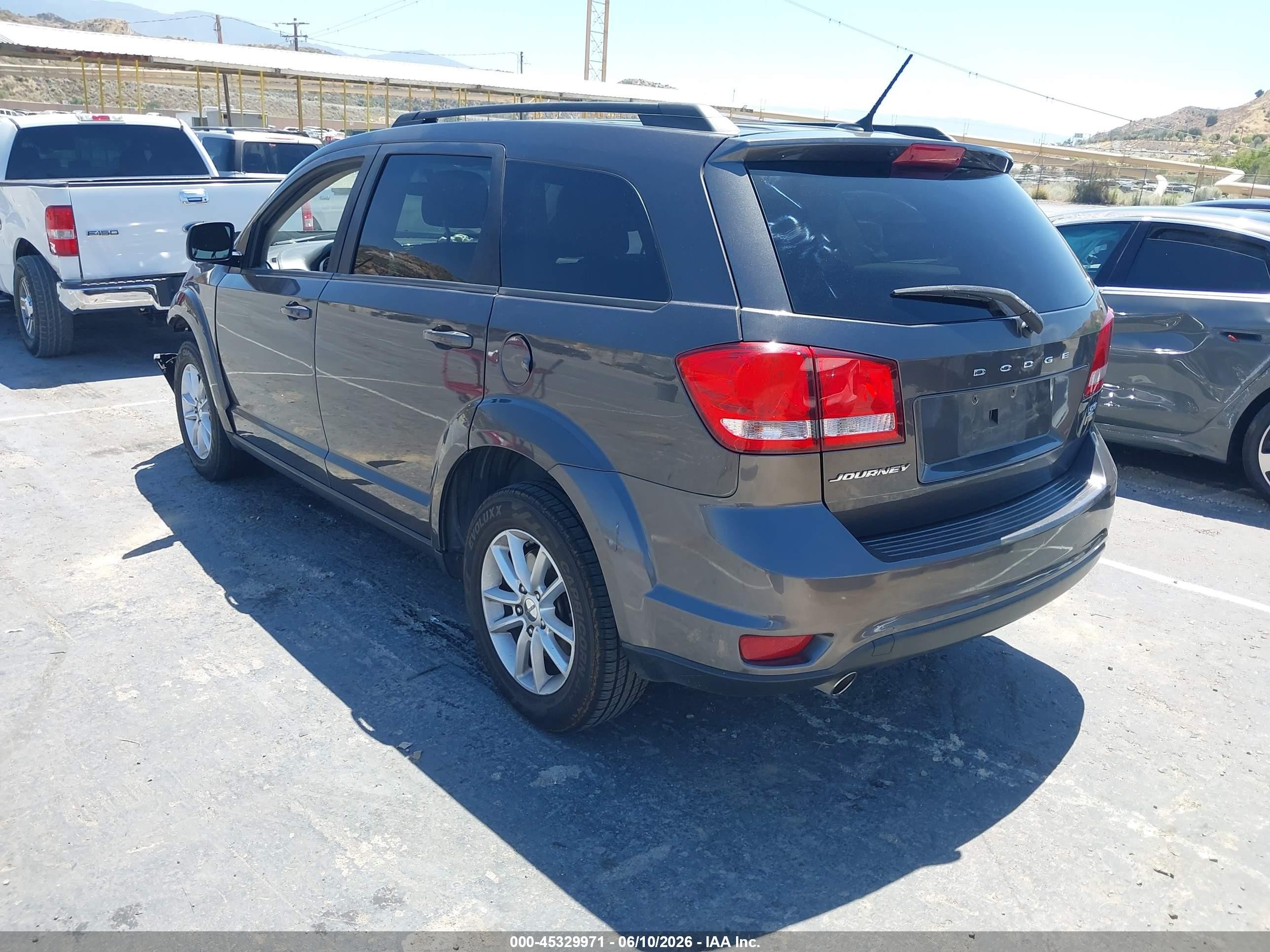 2015 Dodge Journey Sxt Gray vin: 3C4PDCBG6FT722826
