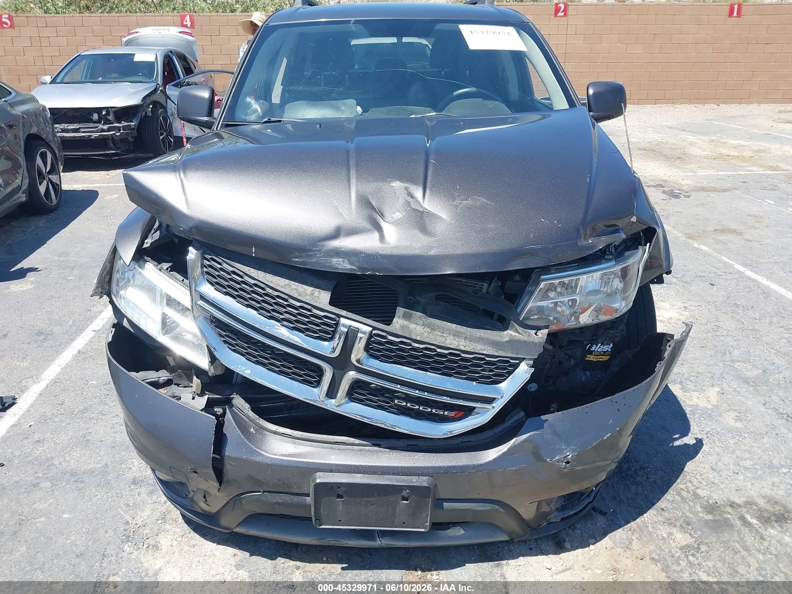 2015 Dodge Journey Sxt Gray vin: 3C4PDCBG6FT722826