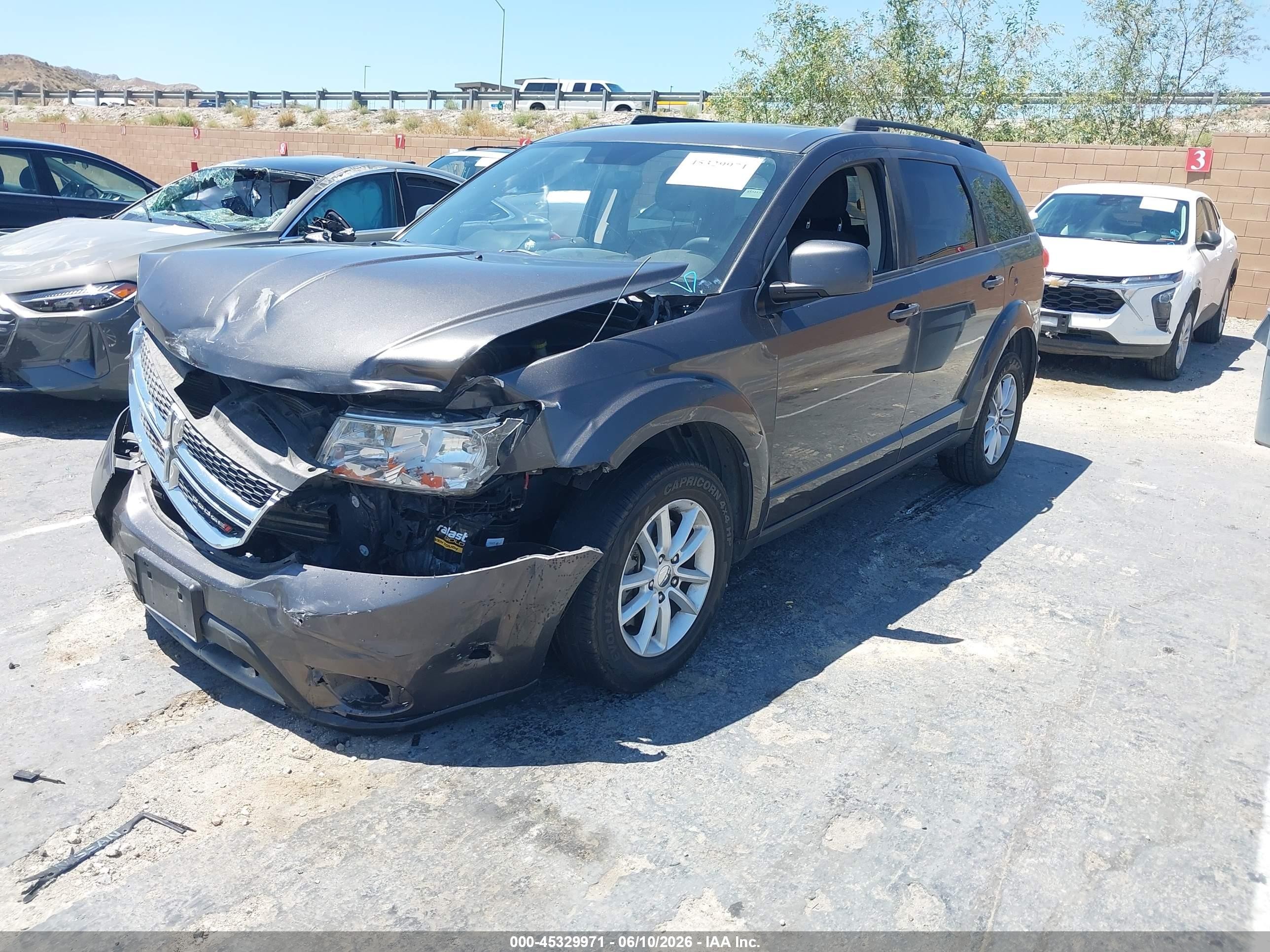 2015 Dodge Journey Sxt Gray vin: 3C4PDCBG6FT722826
