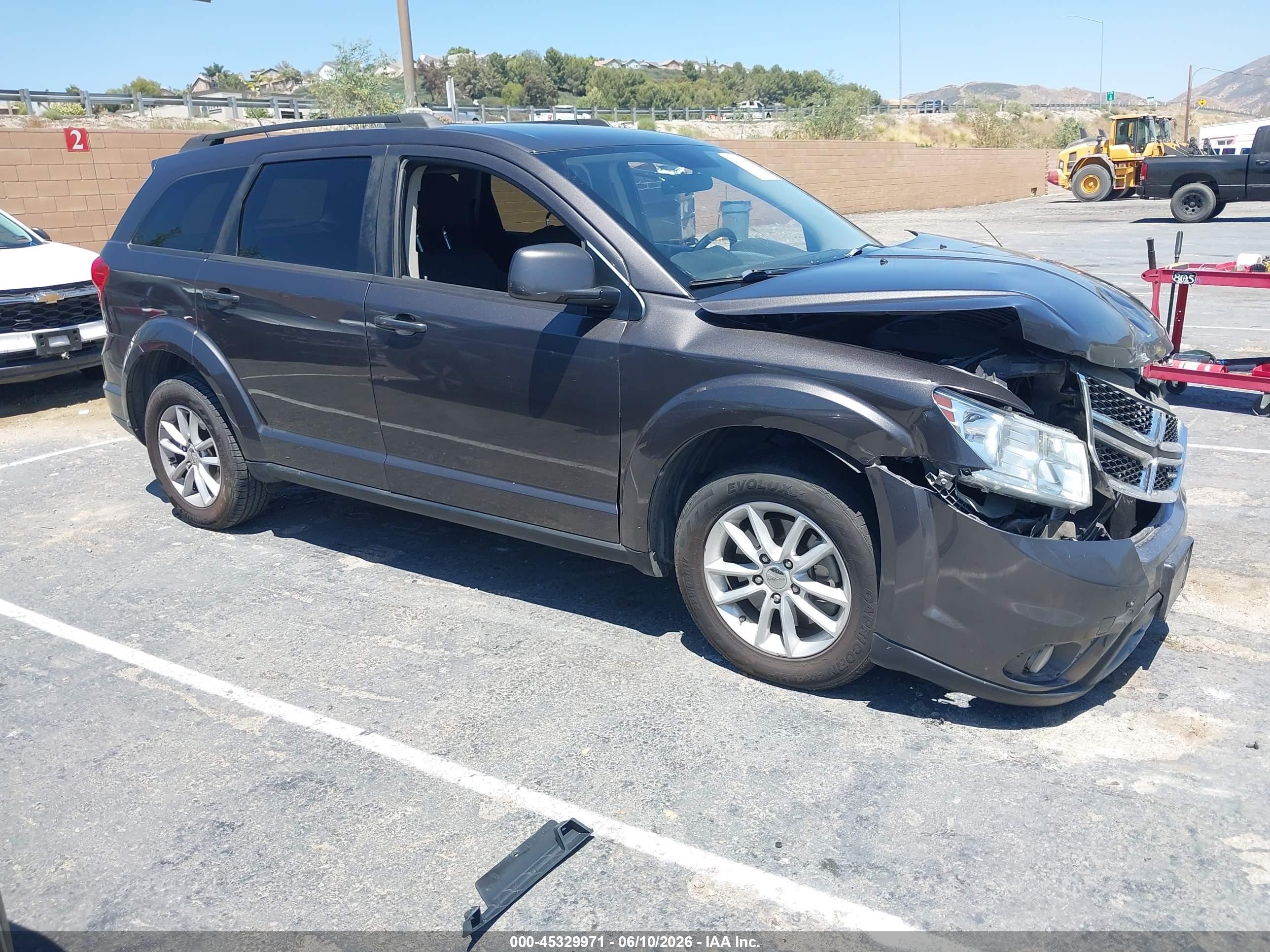 2015 Dodge Journey Sxt Gray vin: 3C4PDCBG6FT722826