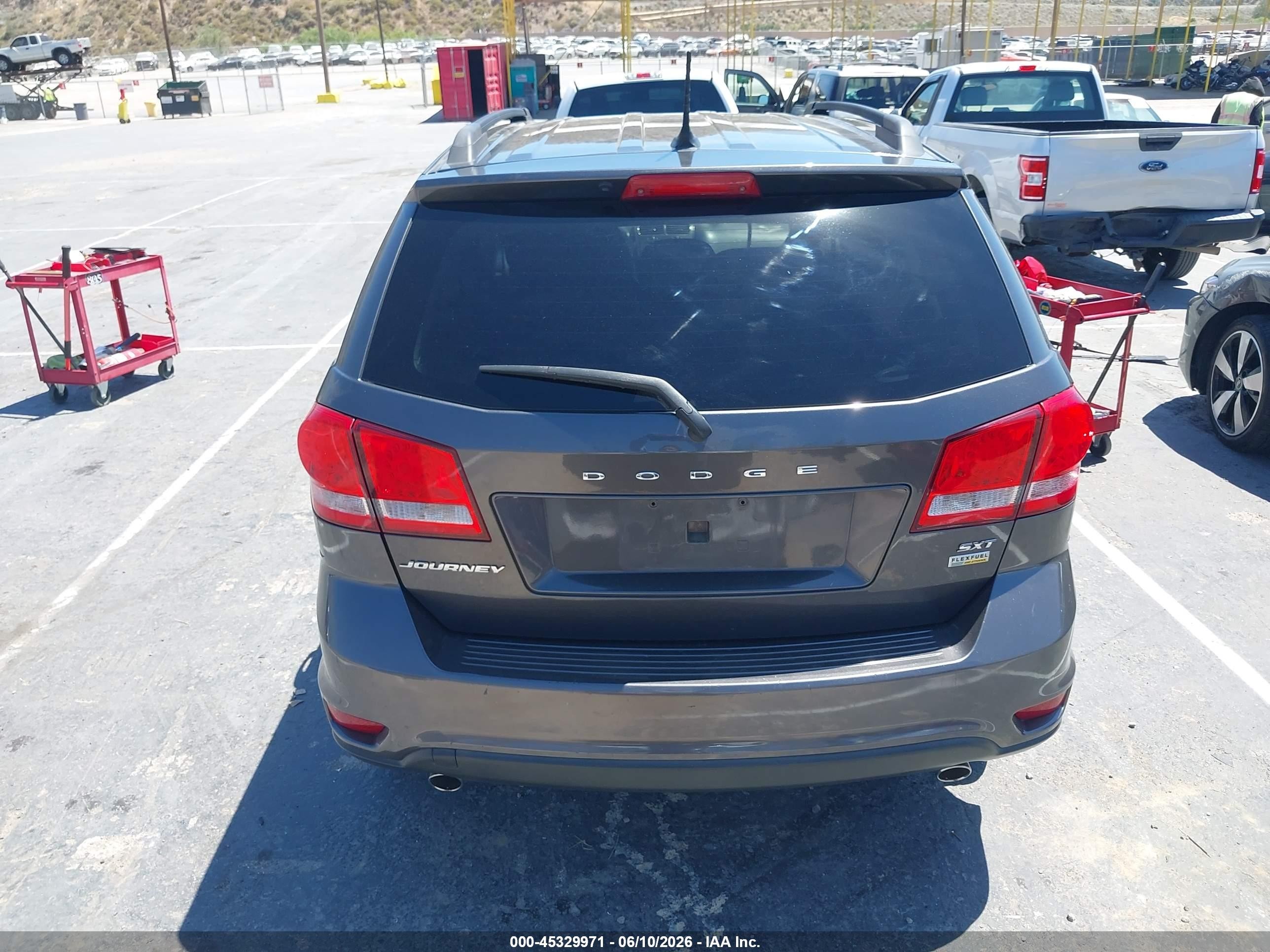 2015 Dodge Journey Sxt Gray vin: 3C4PDCBG6FT722826