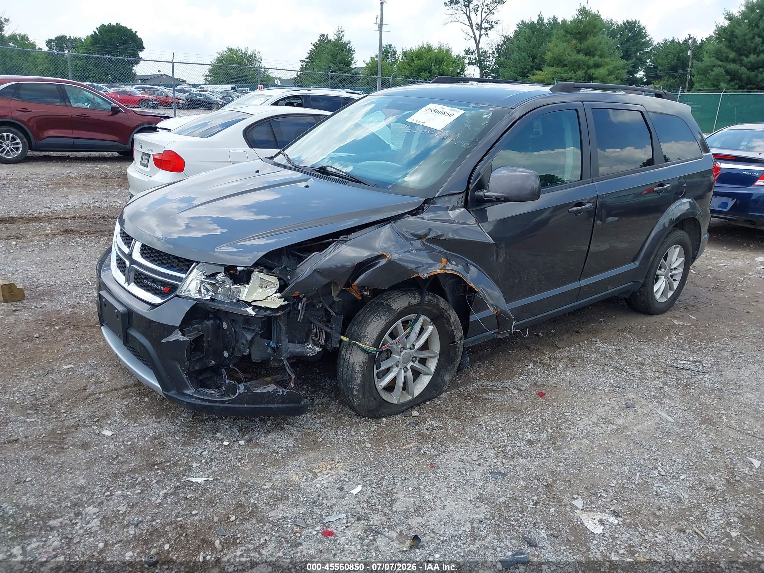 2015 Dodge Journey Sxt Gray vin: 3C4PDCBG6FT742834