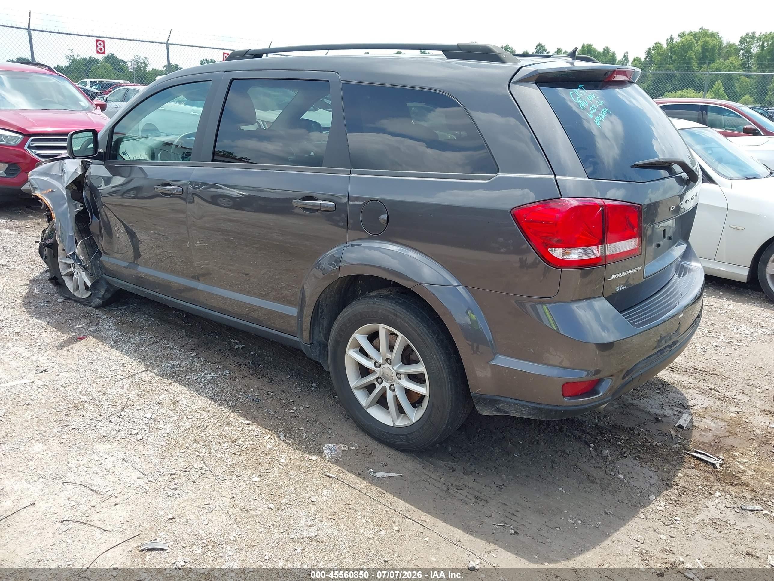 2015 Dodge Journey Sxt Gray vin: 3C4PDCBG6FT742834