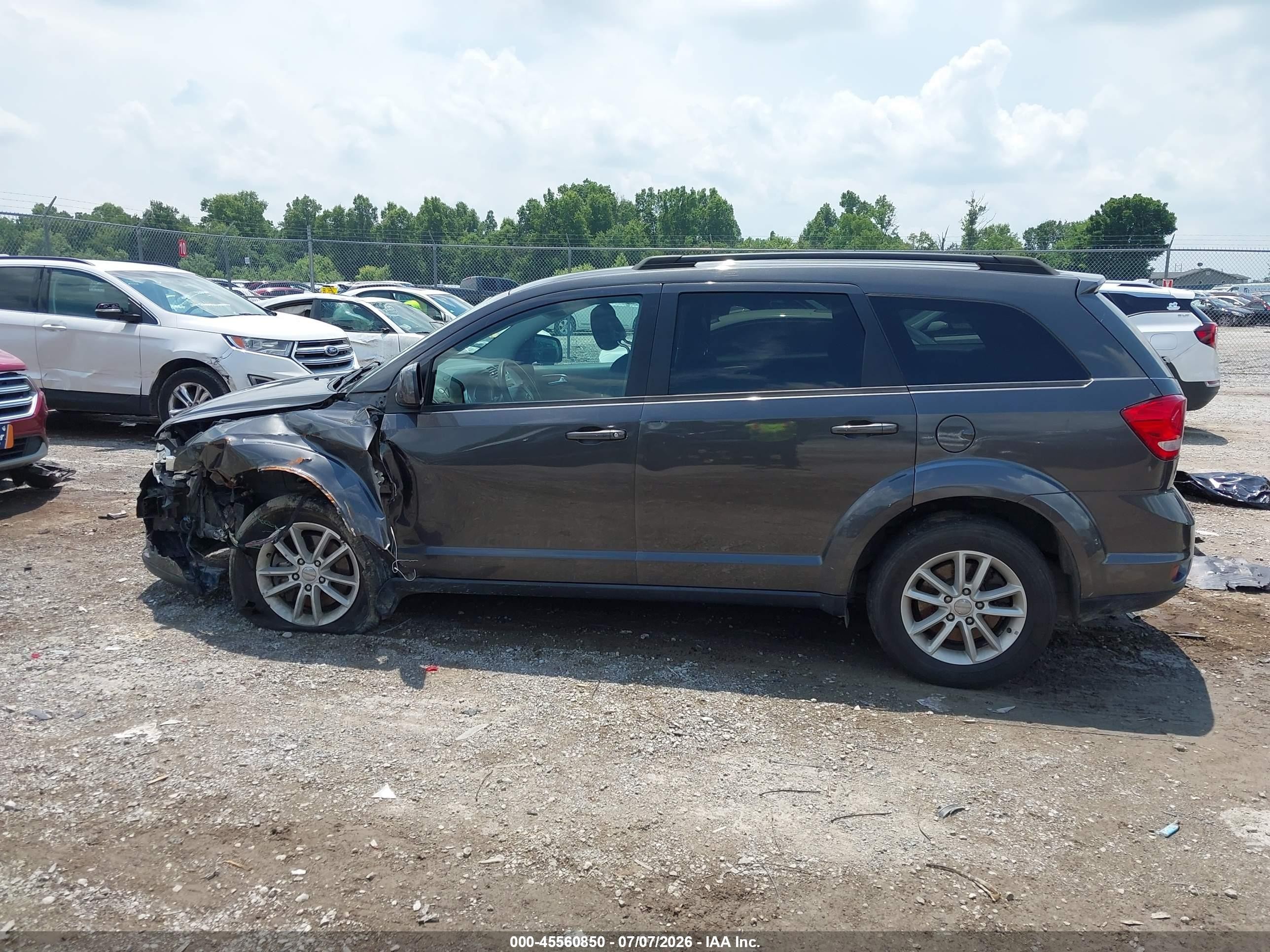 2015 Dodge Journey Sxt Gray vin: 3C4PDCBG6FT742834
