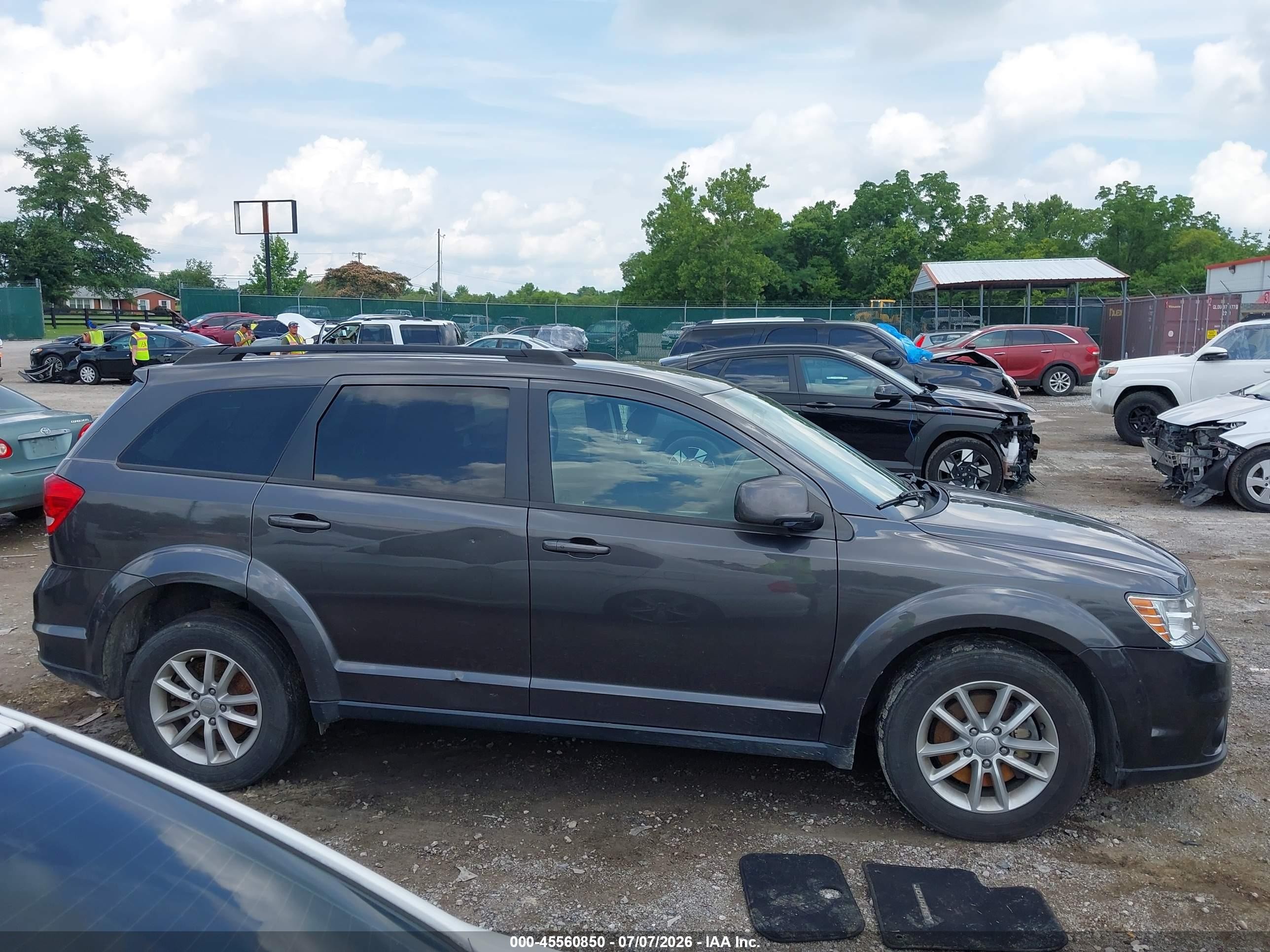 2015 Dodge Journey Sxt Gray vin: 3C4PDCBG6FT742834