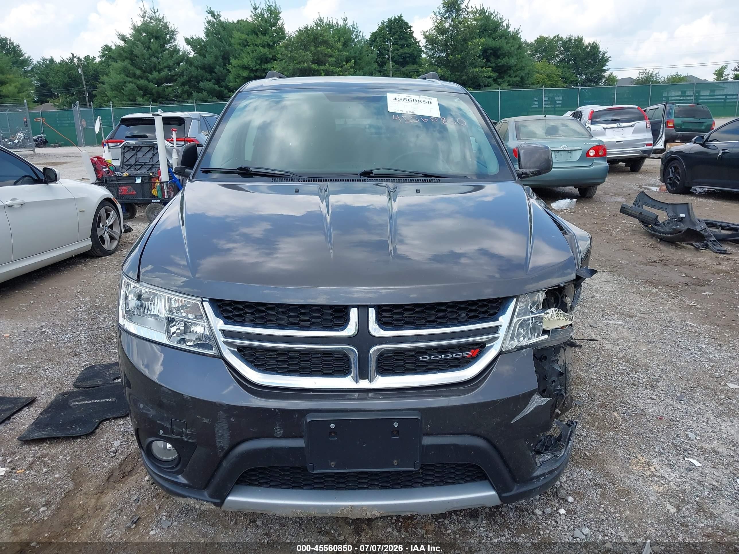 2015 Dodge Journey Sxt Gray vin: 3C4PDCBG6FT742834