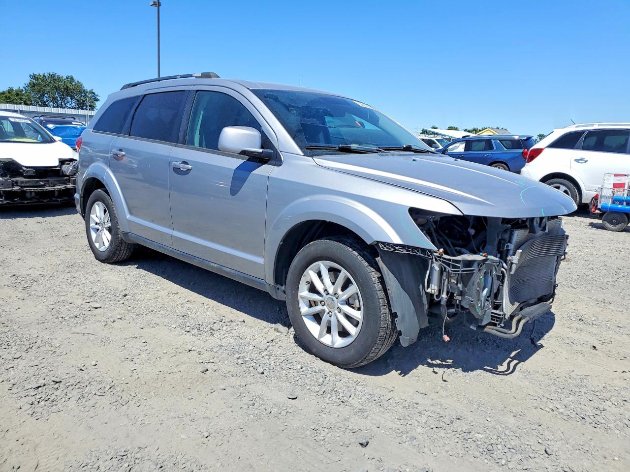 2016 Dodge Journey Sxt Silver vin: 3C4PDCBG6GT207049