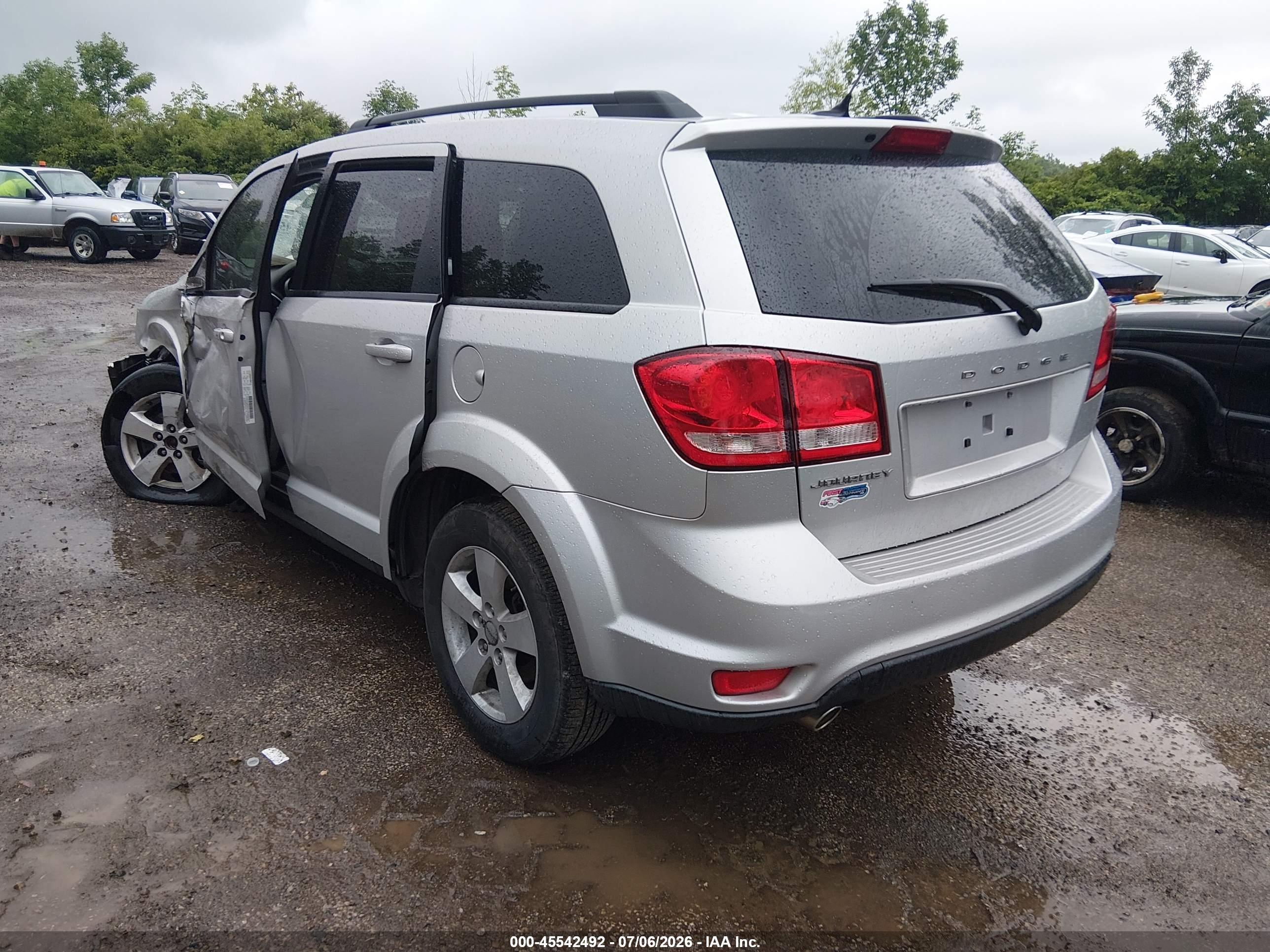 2012 Dodge Journey Sxt Silver vin: 3C4PDCBG7CT134249