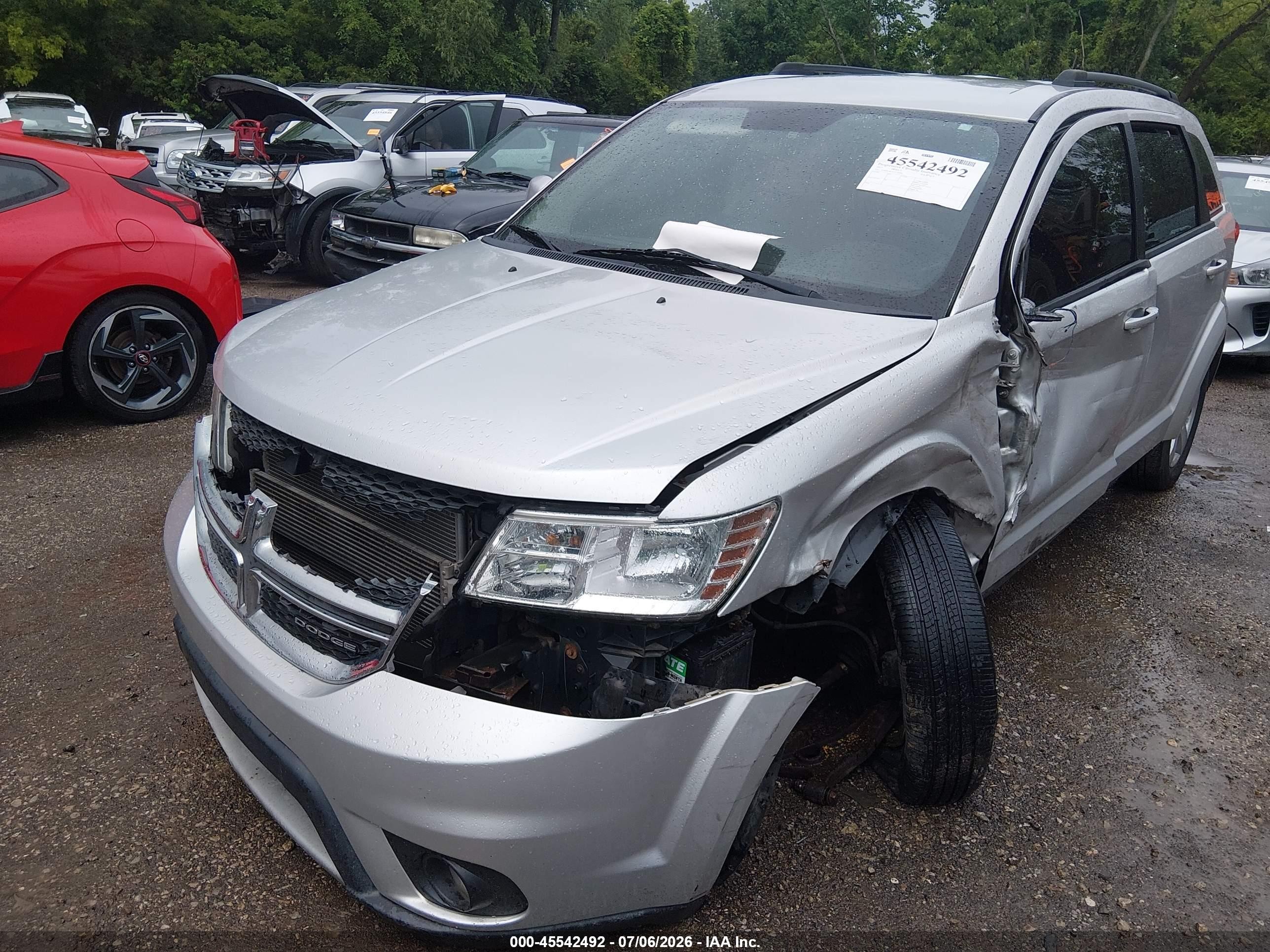 2012 Dodge Journey Sxt Silver vin: 3C4PDCBG7CT134249