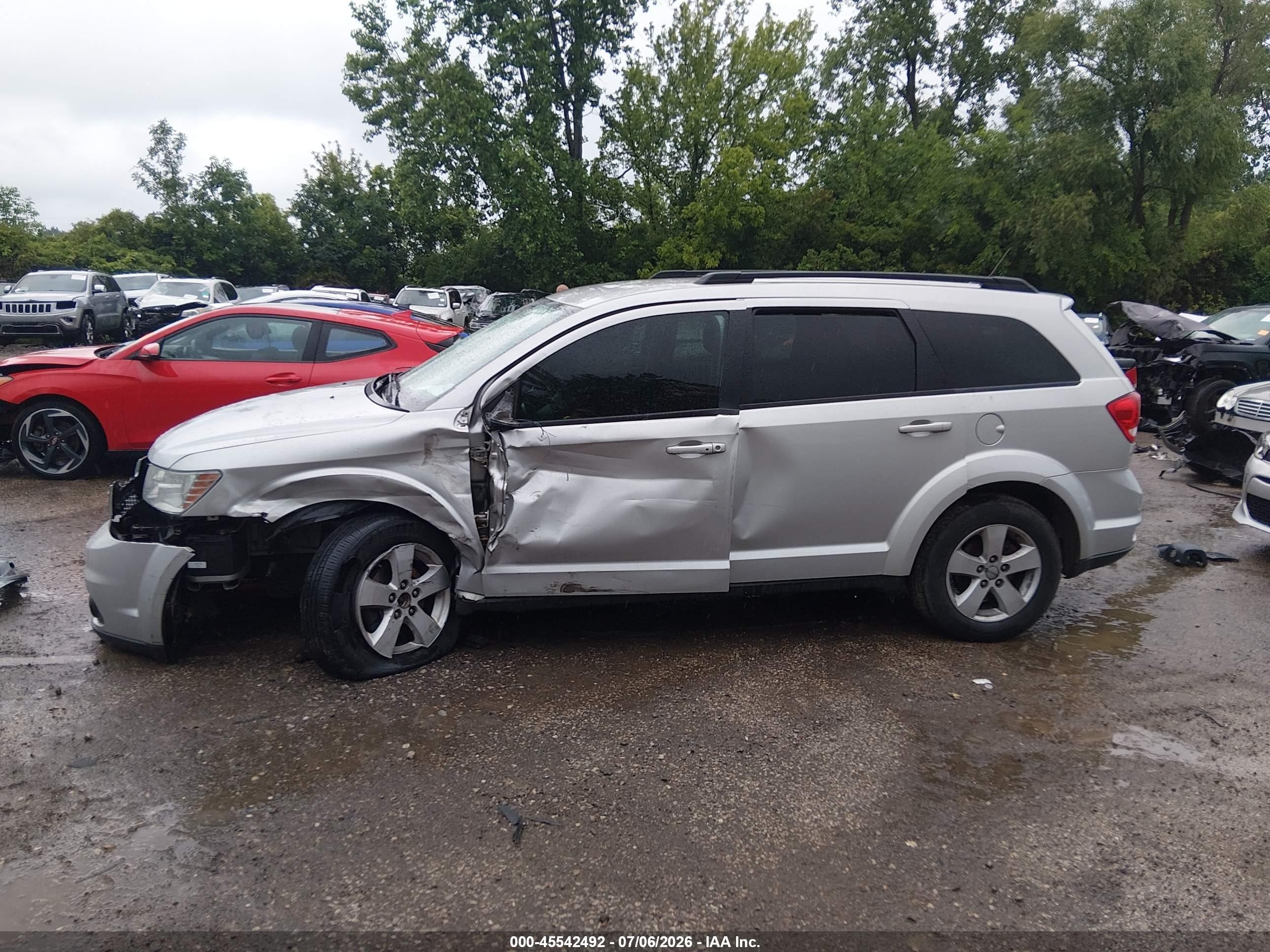 2012 Dodge Journey Sxt Silver vin: 3C4PDCBG7CT134249