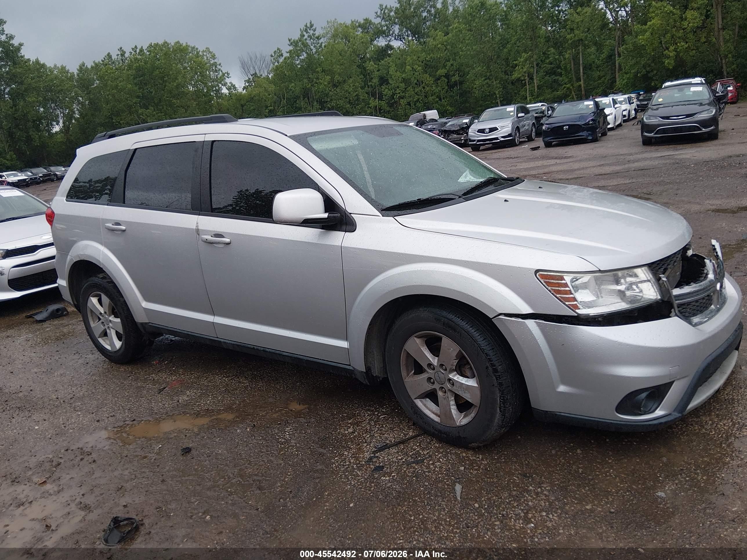 2012 Dodge Journey Sxt Silver vin: 3C4PDCBG7CT134249