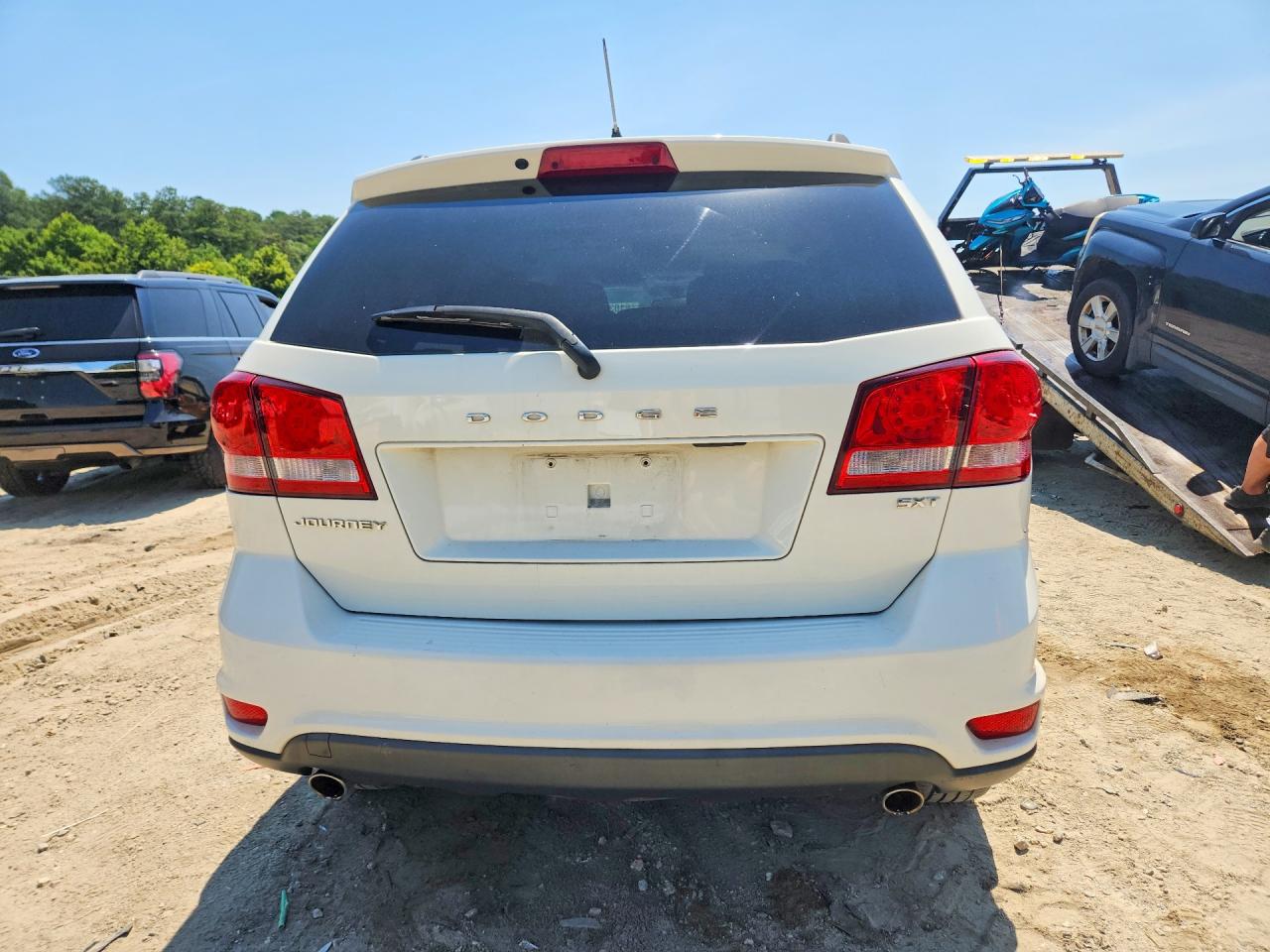 2012 Dodge Journey Sxt White vin: 3C4PDCBG7CT174282
