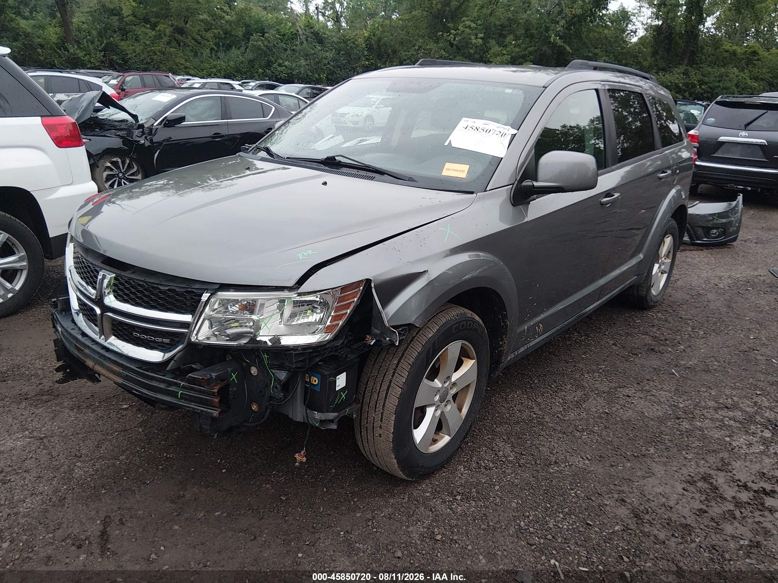 2012 Dodge Journey Sxt Gray vin: 3C4PDCBG7CT256237