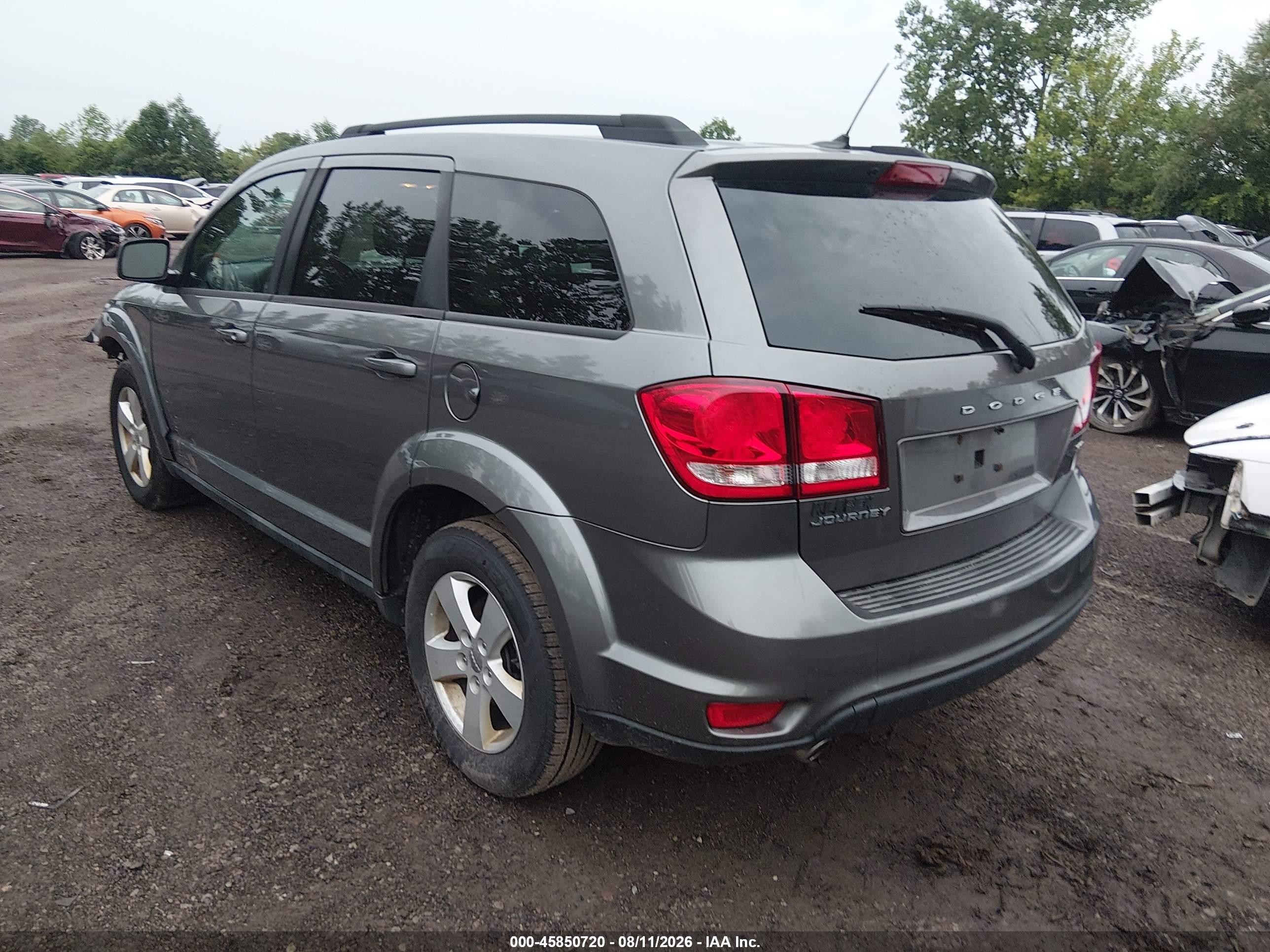 2012 Dodge Journey Sxt Gray vin: 3C4PDCBG7CT256237
