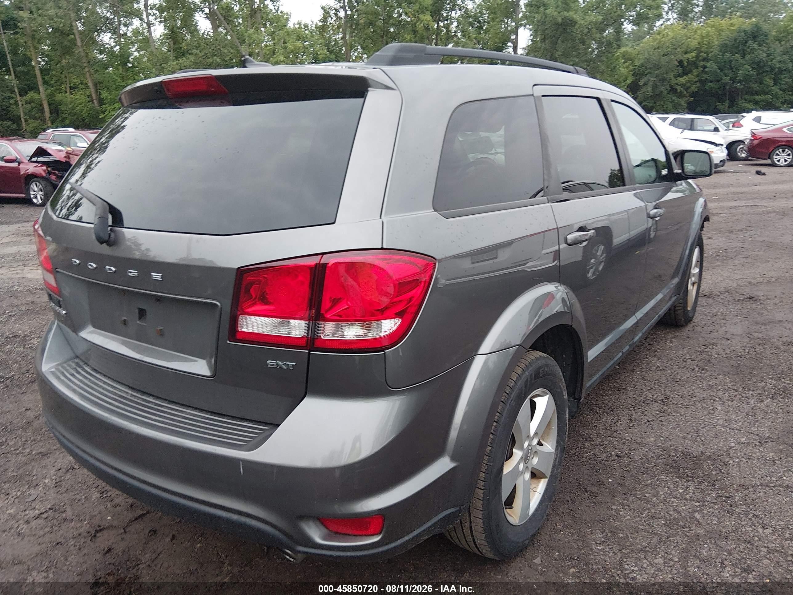 2012 Dodge Journey Sxt Gray vin: 3C4PDCBG7CT256237